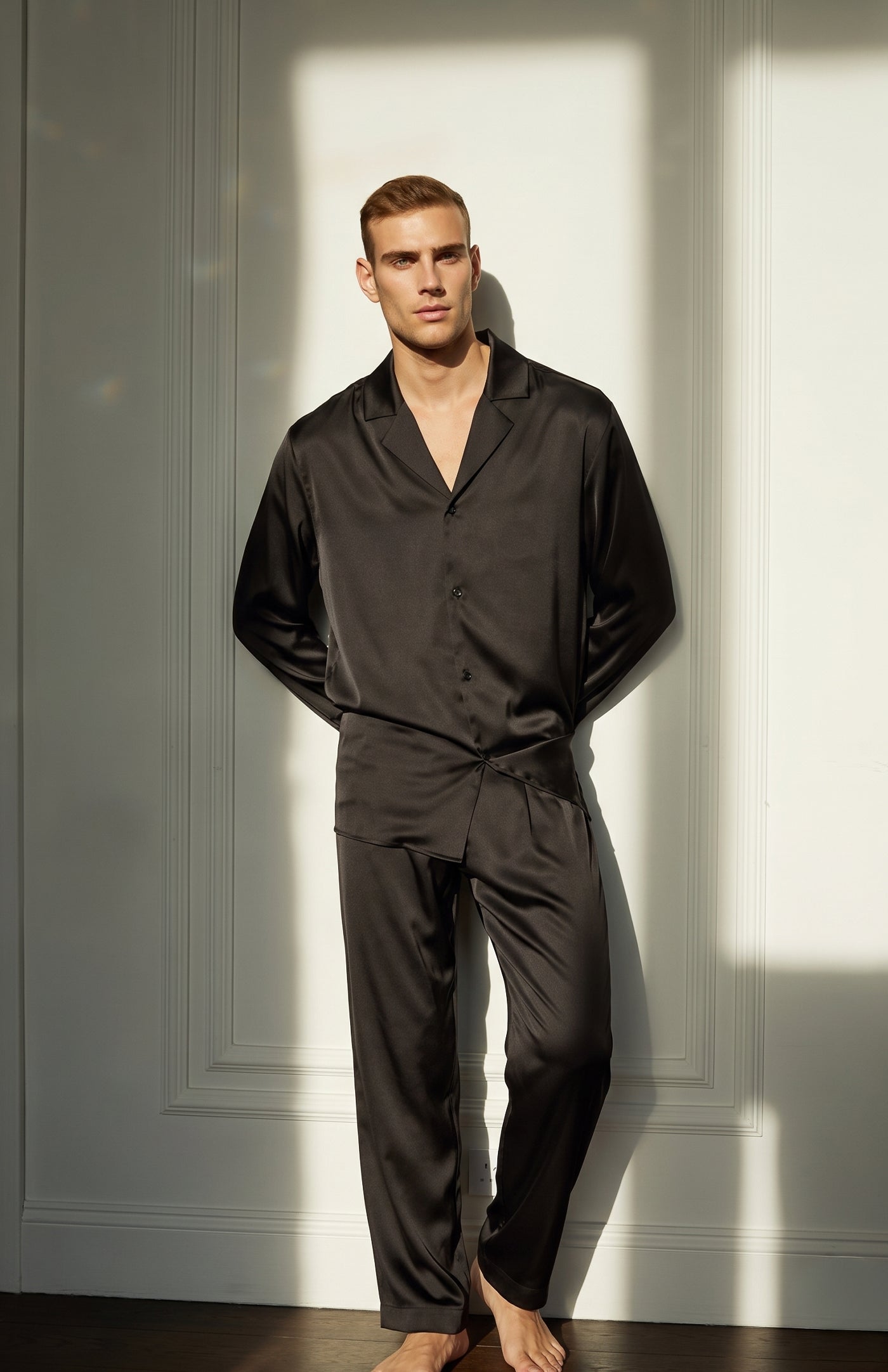 Black Money | Men’s Ultra-Luxury Satin Loungewear Set