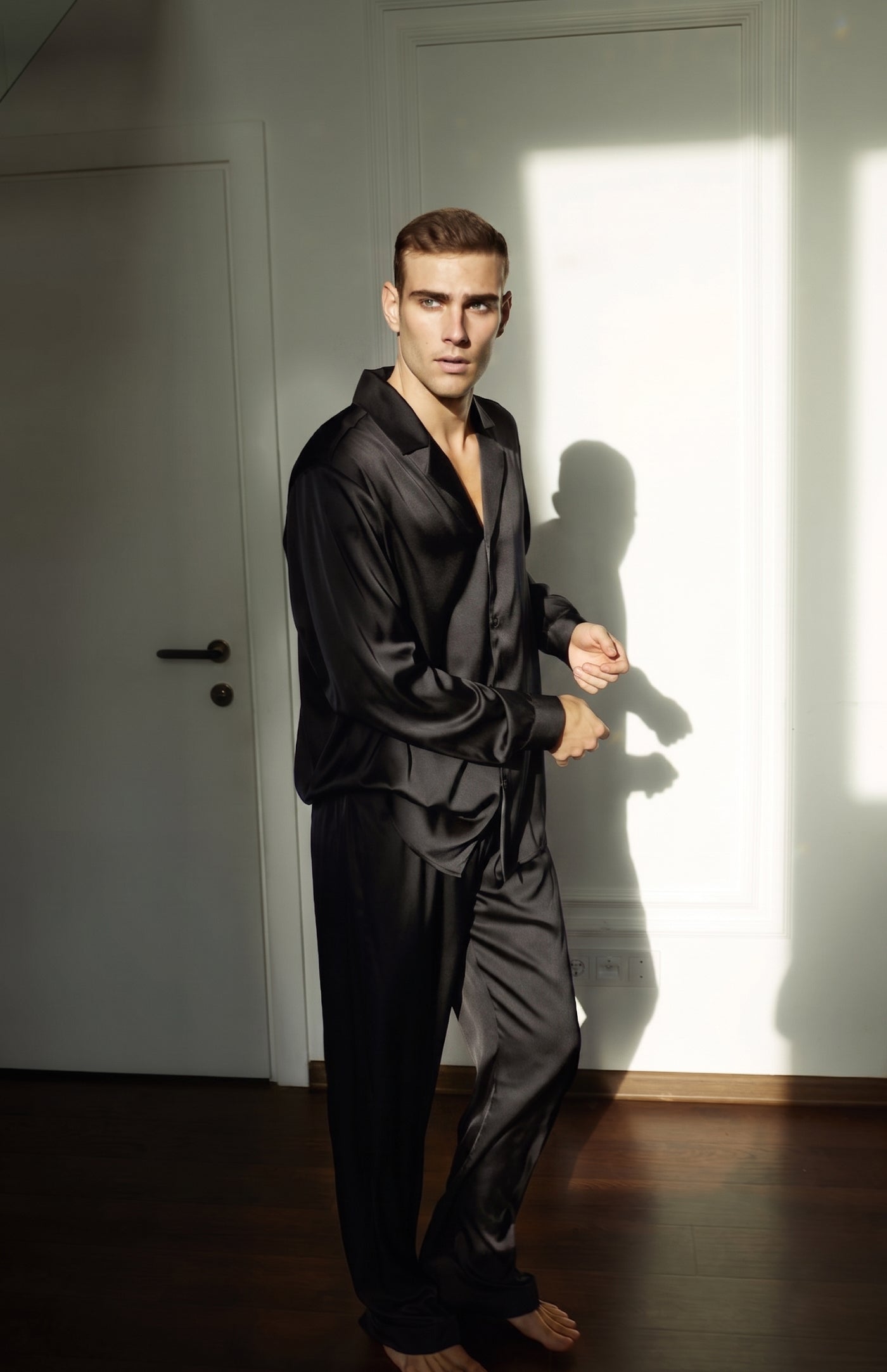 Black Money | Men’s Ultra-Luxury Satin Loungewear Set