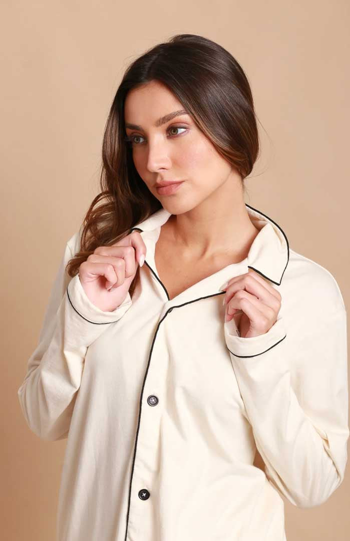 White Whisper | Unisex Cotton Co-ord Loungewear Set