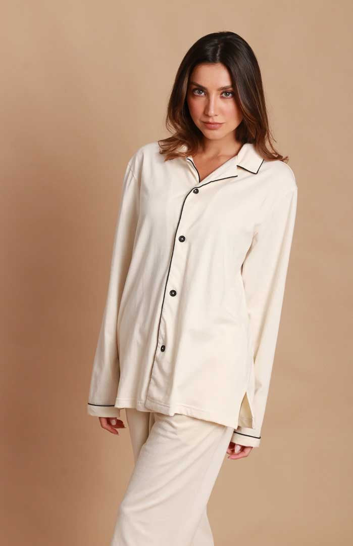 White Whisper | Unisex Cotton Co-ord Loungewear Set