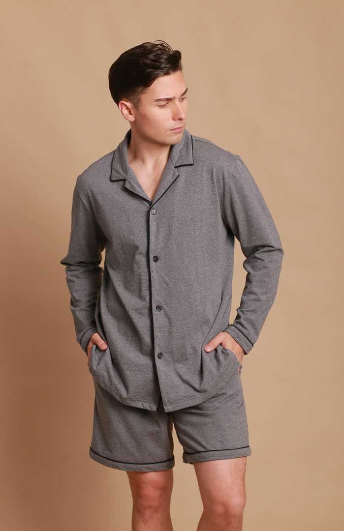 Grey Dawn | Unisex Cotton Co-ord Loungewear Set