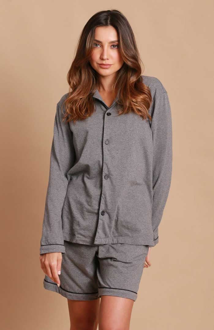 Grey Dawn | Unisex Cotton Co-ord Loungewear Set