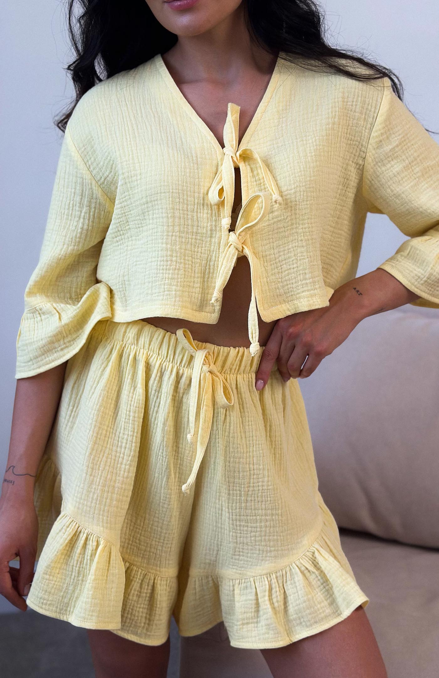 Haldi Haze | 100% Cotton Yellow Co-ords