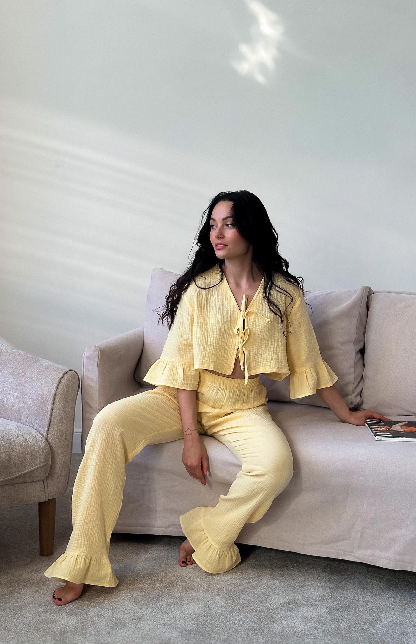 Haldi Haze | 100% Cotton Yellow Co-ords