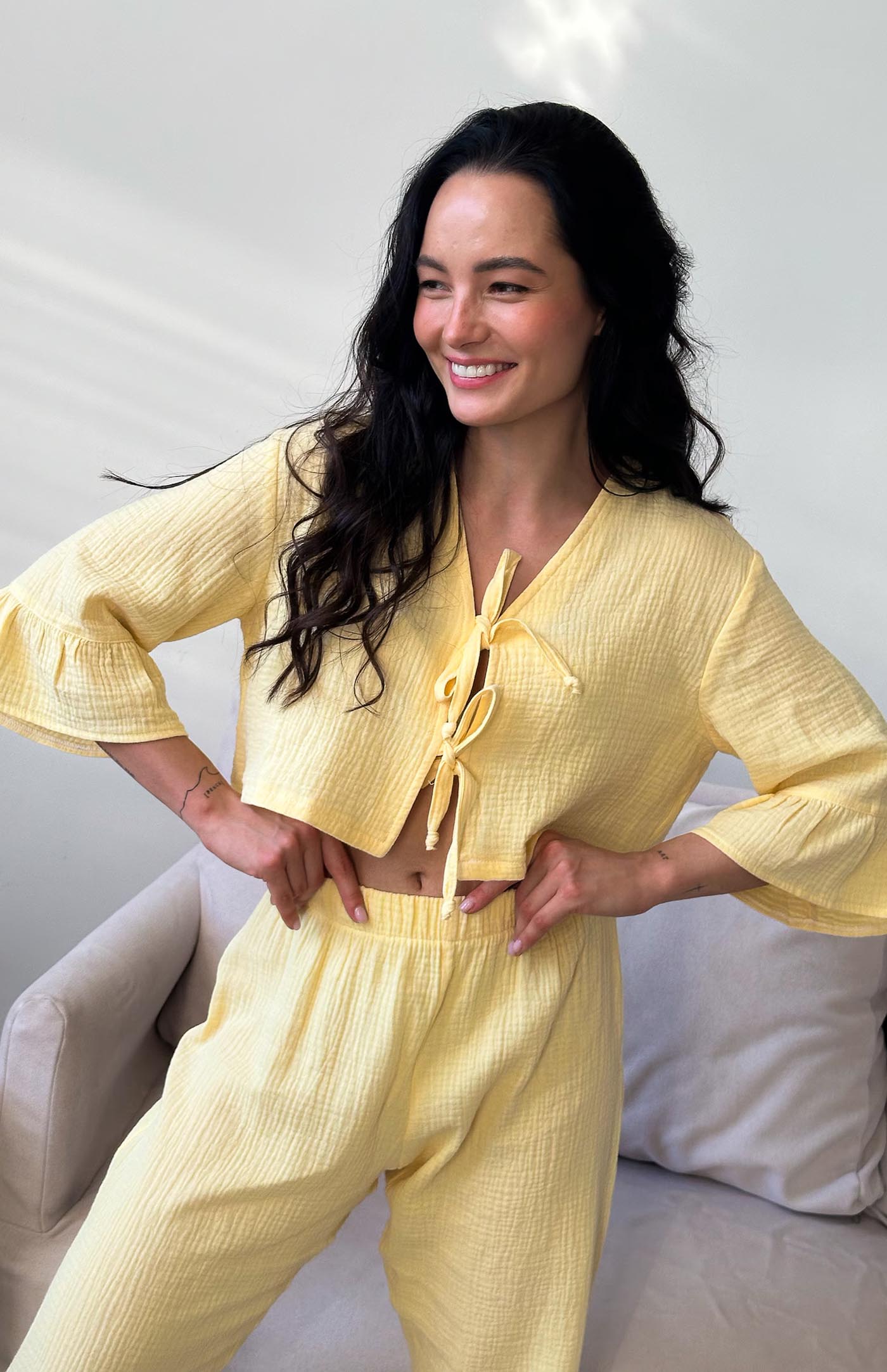 Haldi Haze | 100% Cotton Yellow Co-ords