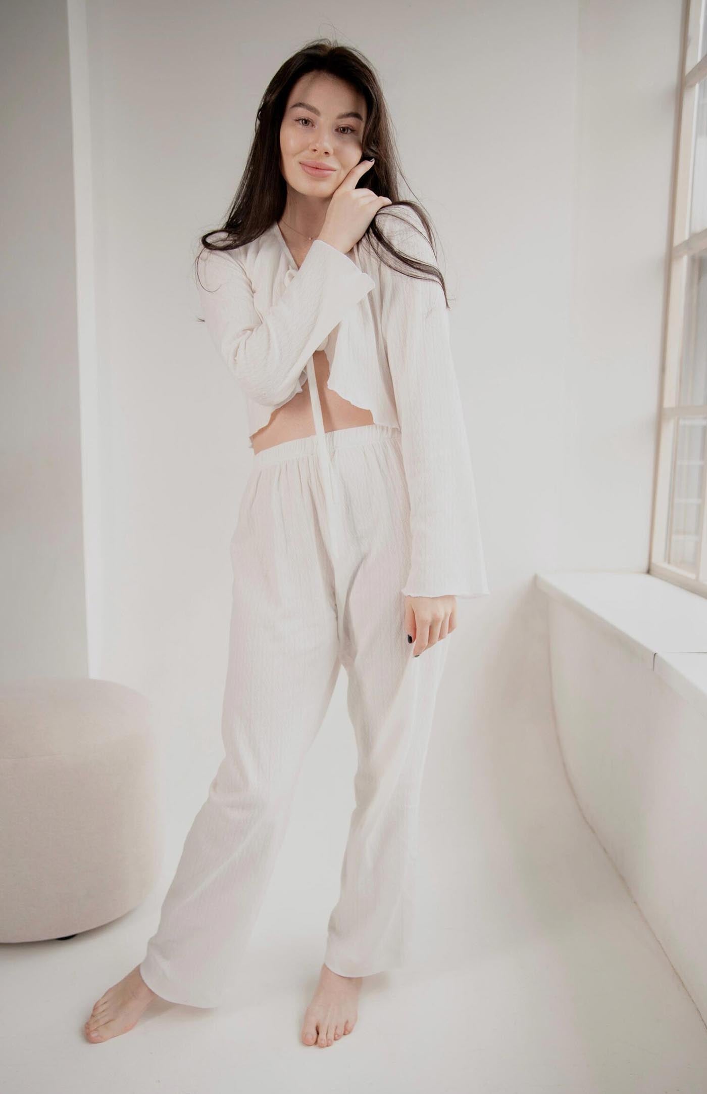 Cloud Calm | 100% Cotton White Co-ord