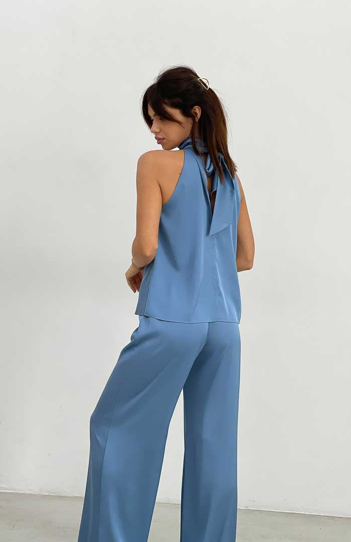 Blue Haze Satin Luxe Set