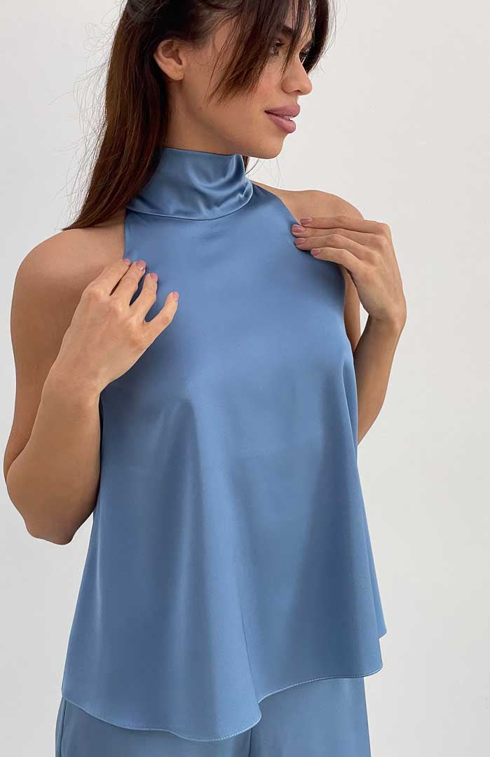 Blue Haze Satin Luxe Set