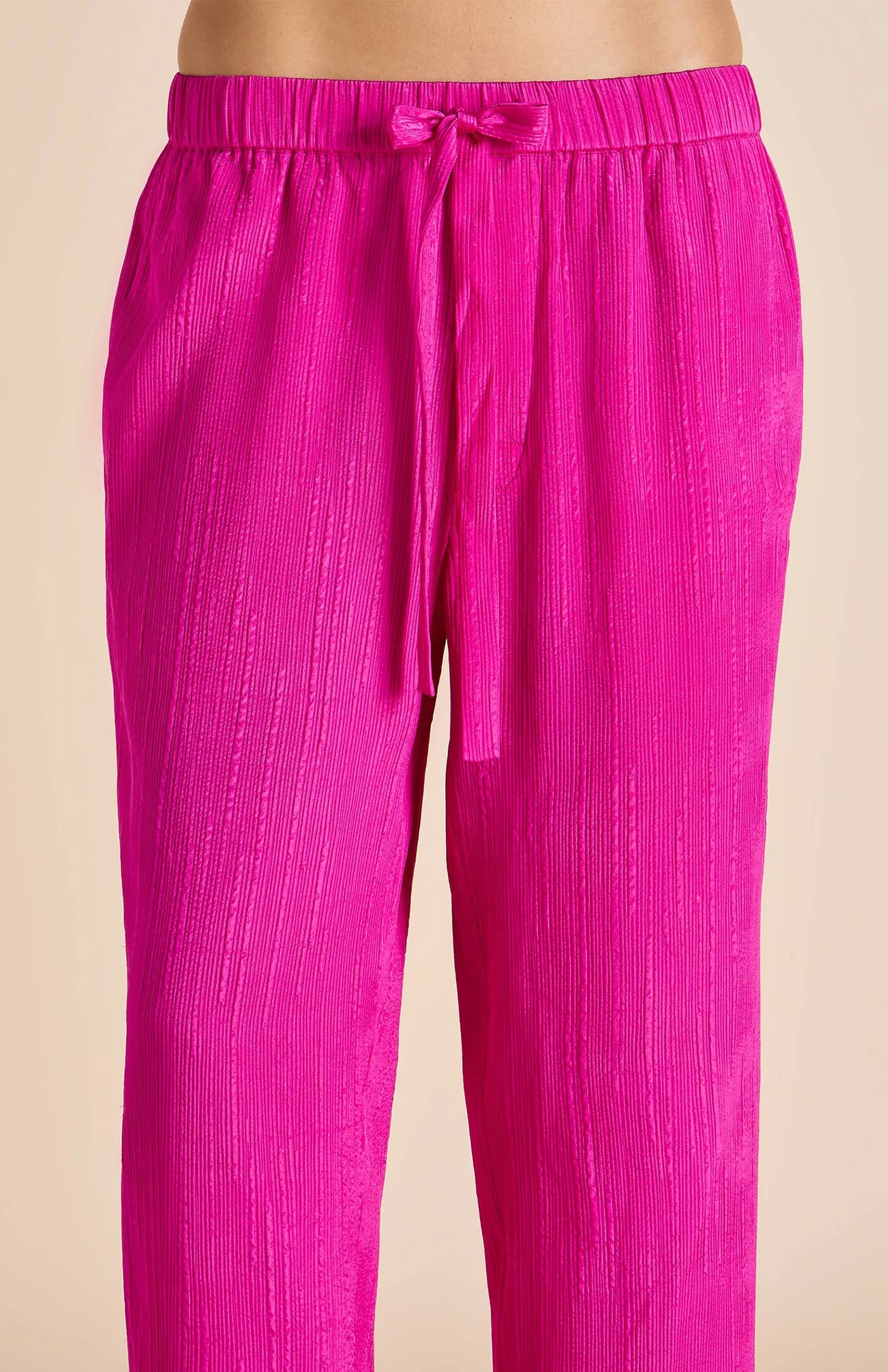 Pink Panther | Hot Pink Satin Loungewear Set
