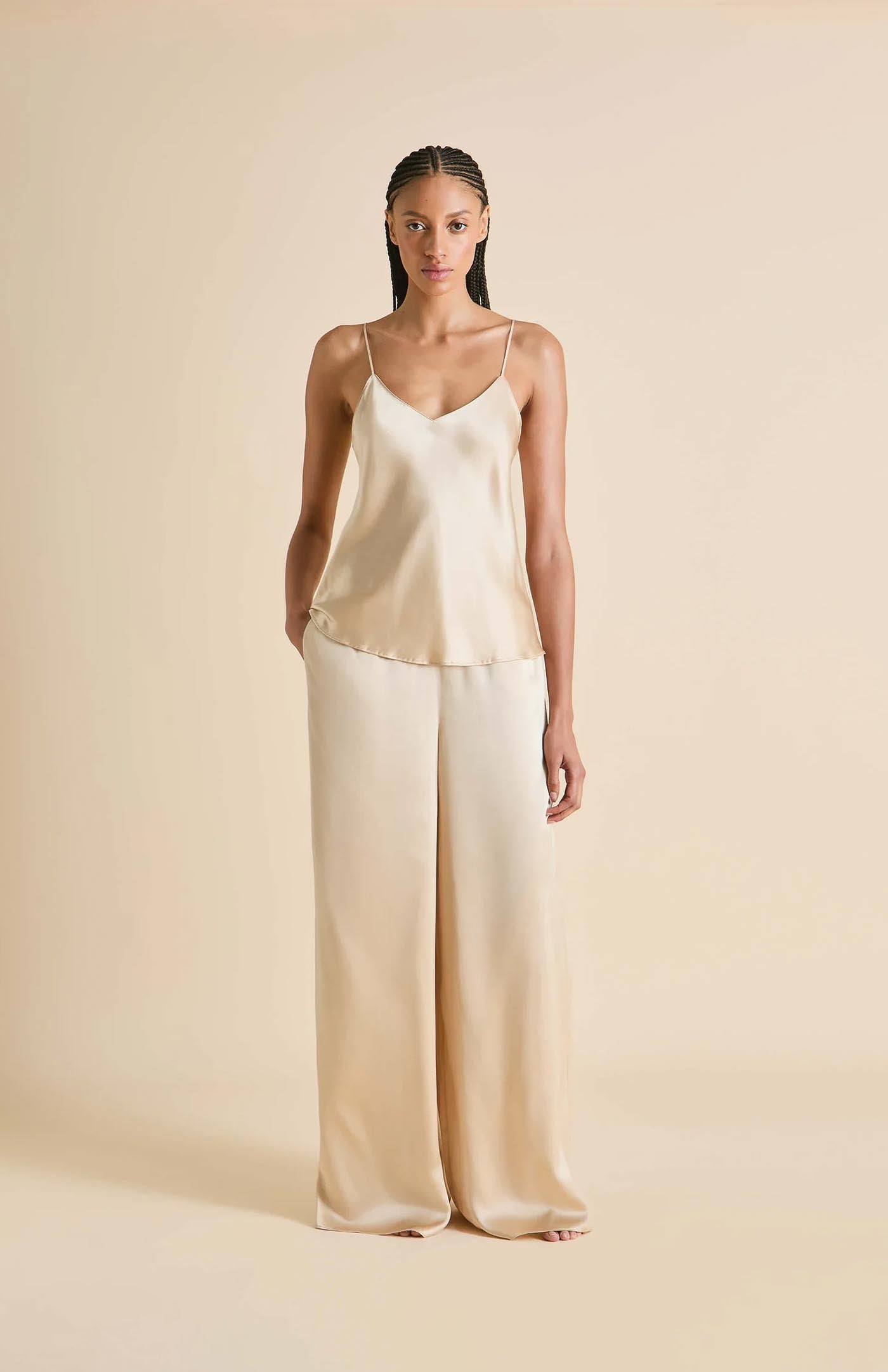 Gilded Gold | Satin Loungewear Set