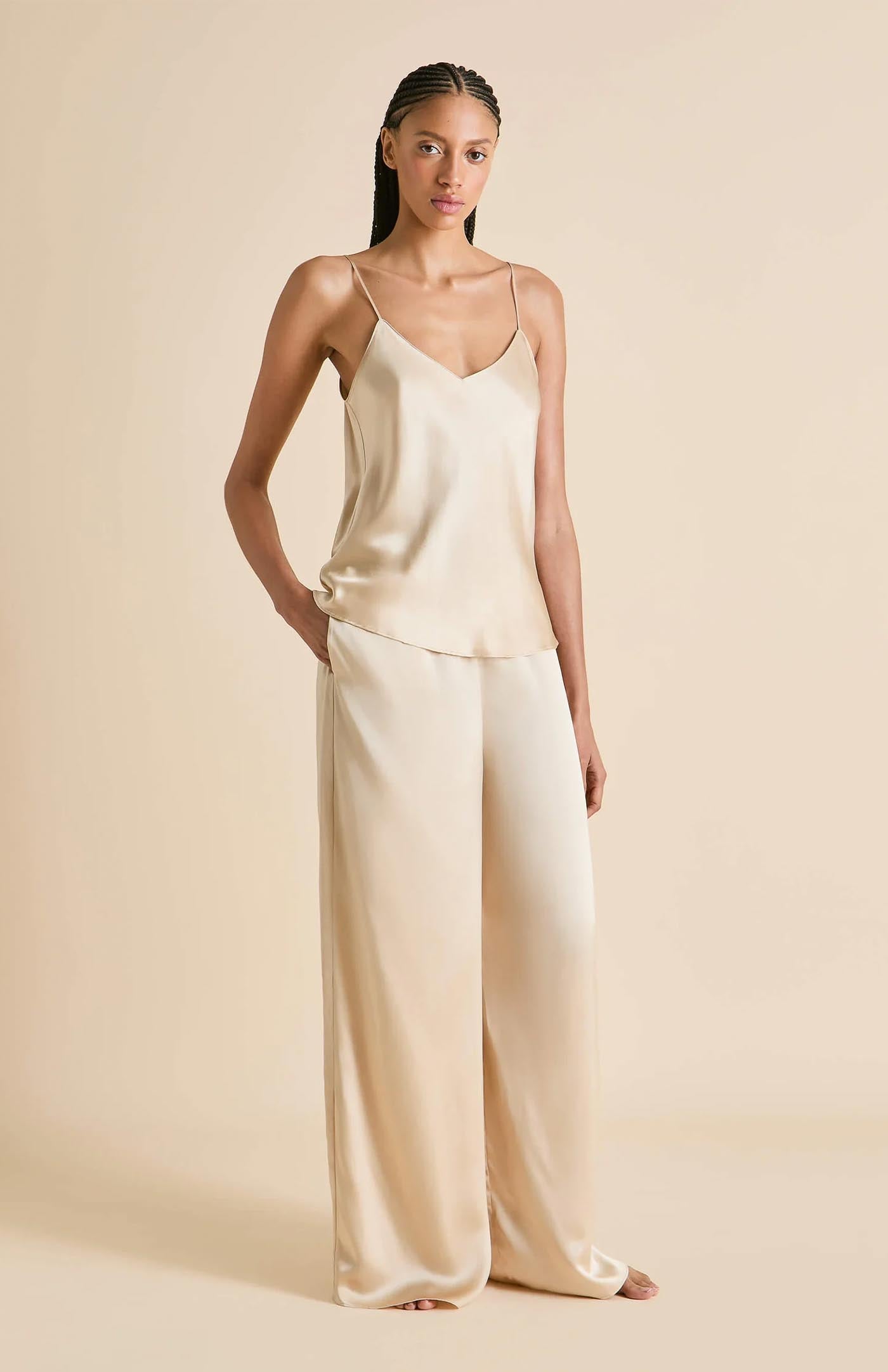 Gilded Gold | Satin Loungewear Set