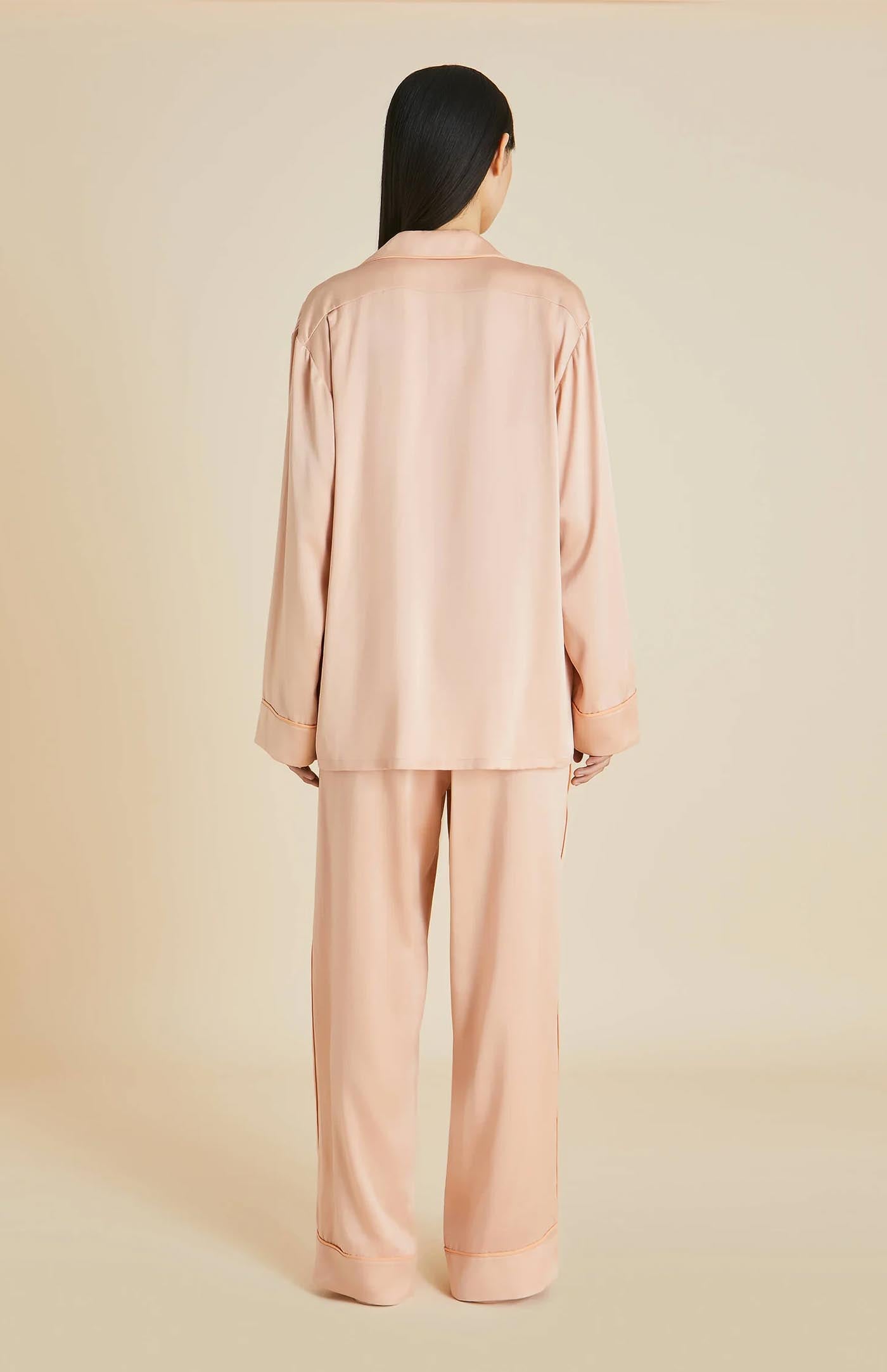 Rosé Reverie | Pink Rose Satin Loungewear Set