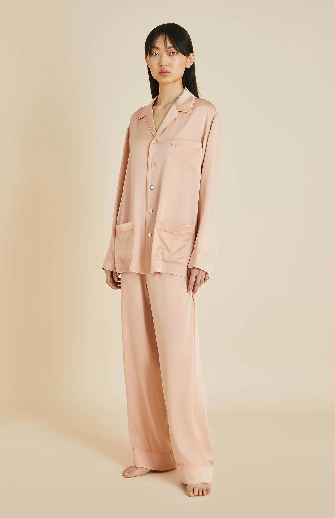 Rosé Reverie | Pink Rose Satin Loungewear Set