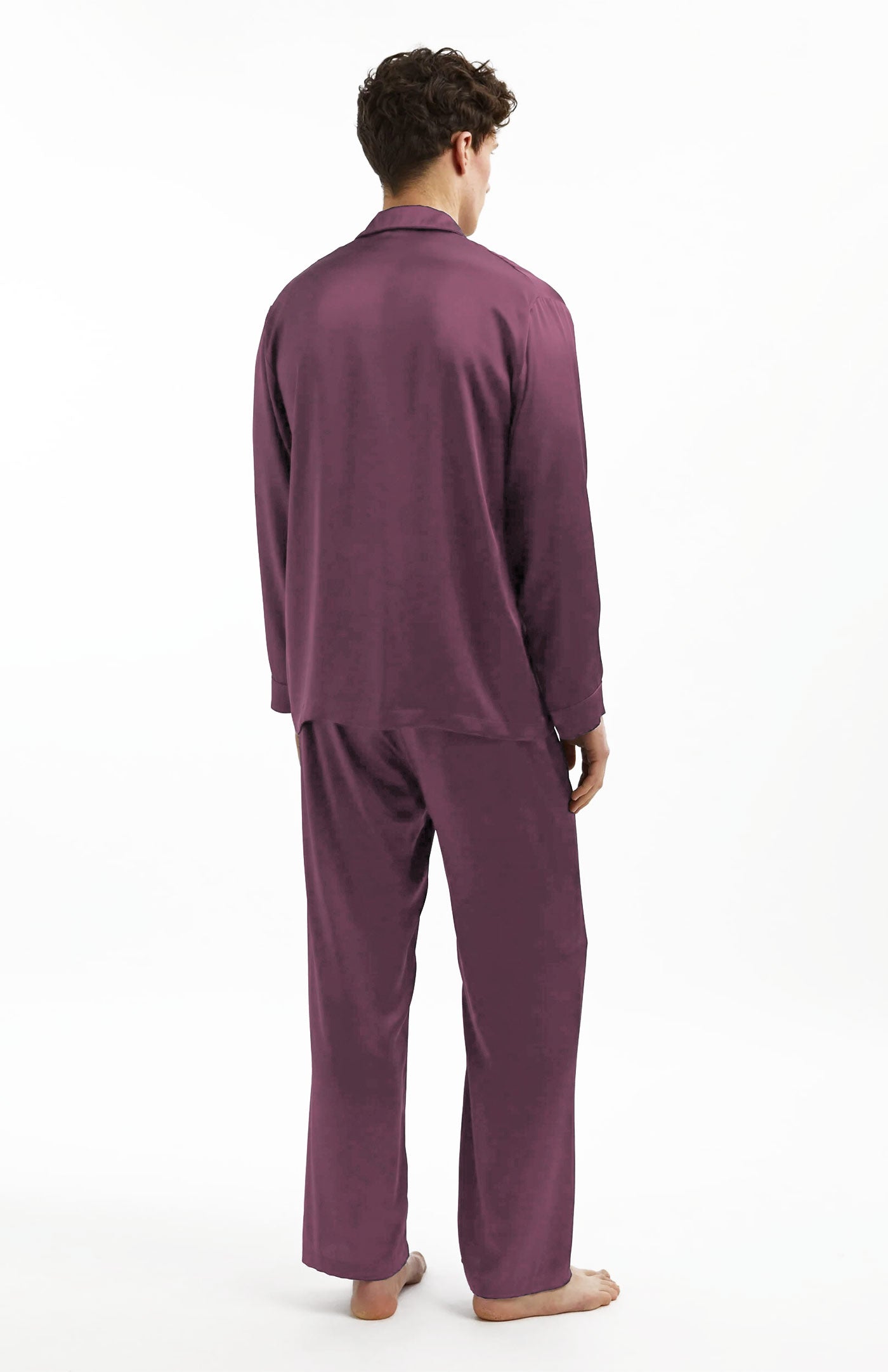 Mauve Mood | Men's Satin Loungewear Set