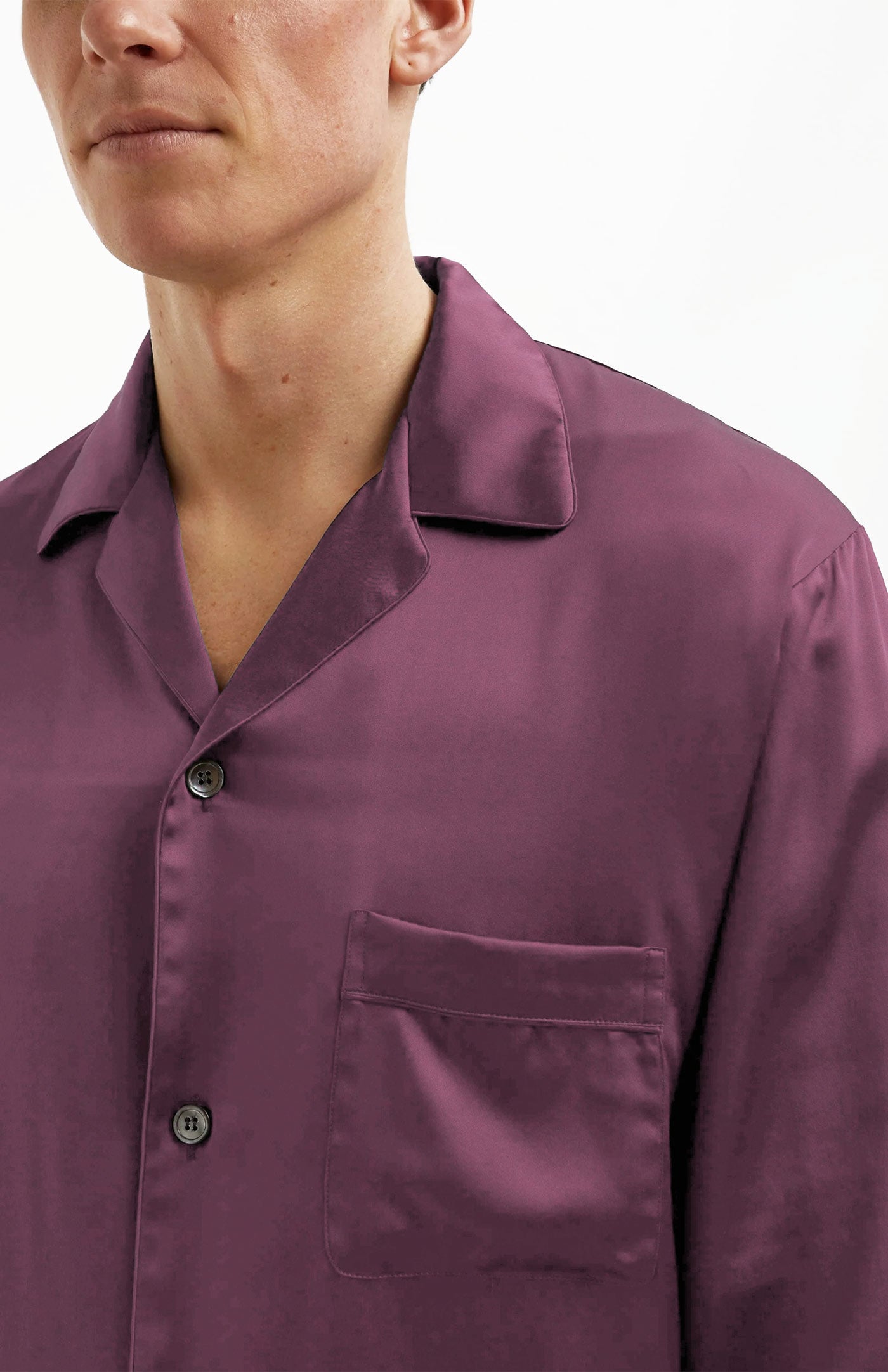 Mauve Mood | Men's Satin Loungewear Set