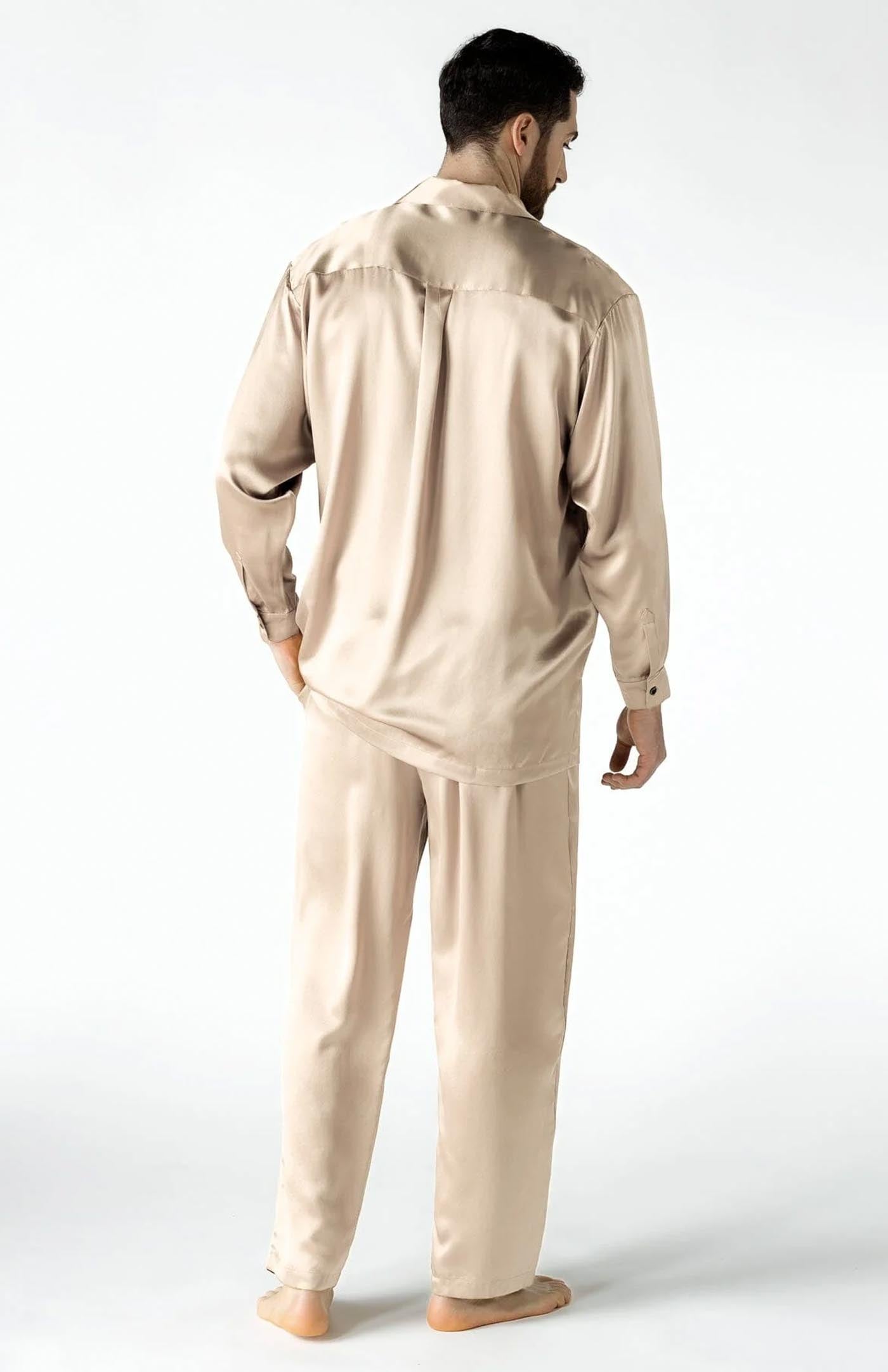 Champagne Shower | Champagne Satin Loungewear Set