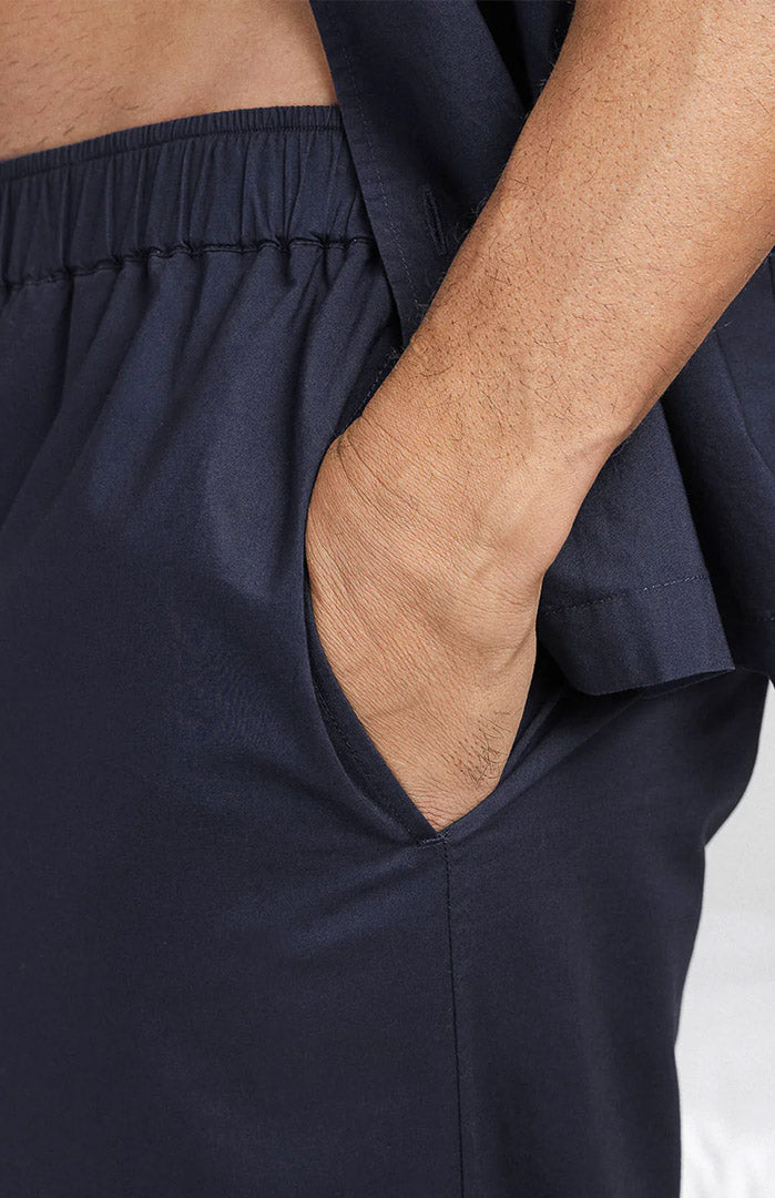 Midnight Calm | Navy Cotton Loungewear Set