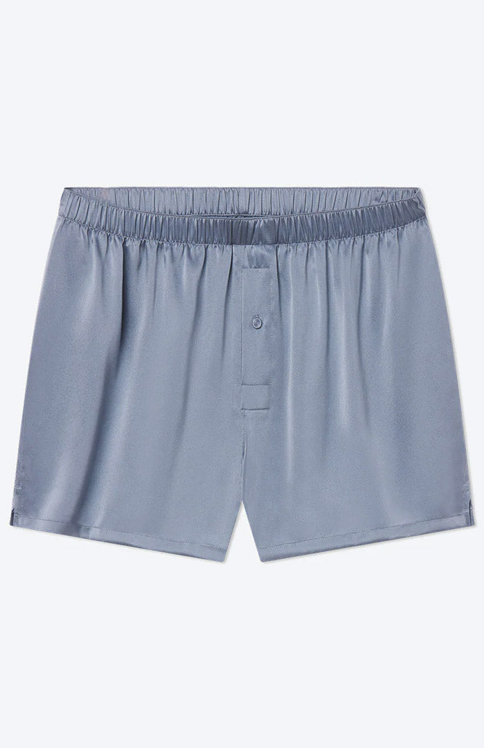 Sky Breeze | Light Blue Satin Boxer Shorts