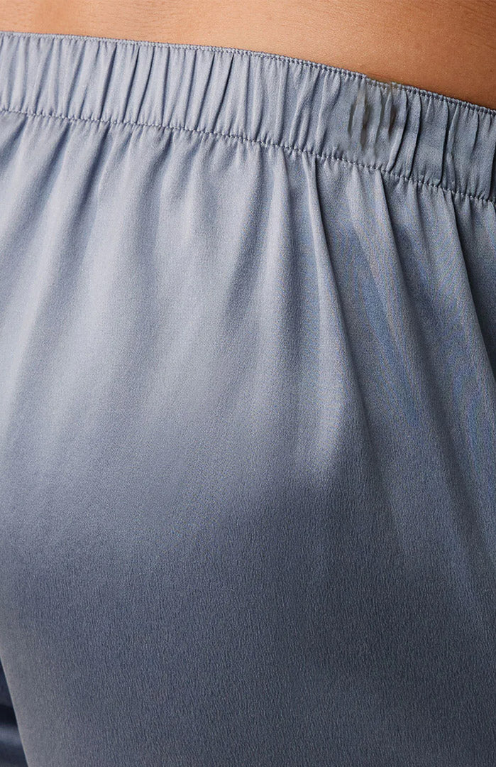 Sky Breeze | Light Blue Satin Boxer Shorts