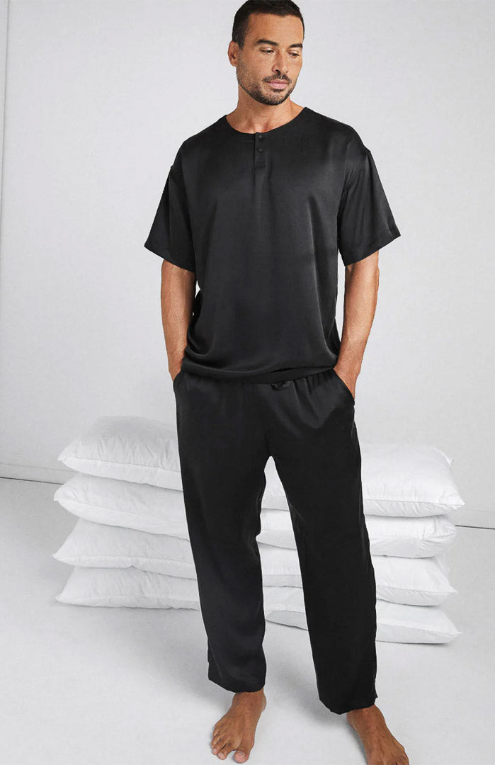 Black Don | Satin Loungewear Set