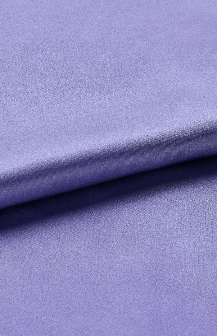 Lavender Legacy Silky Satin Luxury Co-ord Set | Short Sleeve Shirt & Shorts