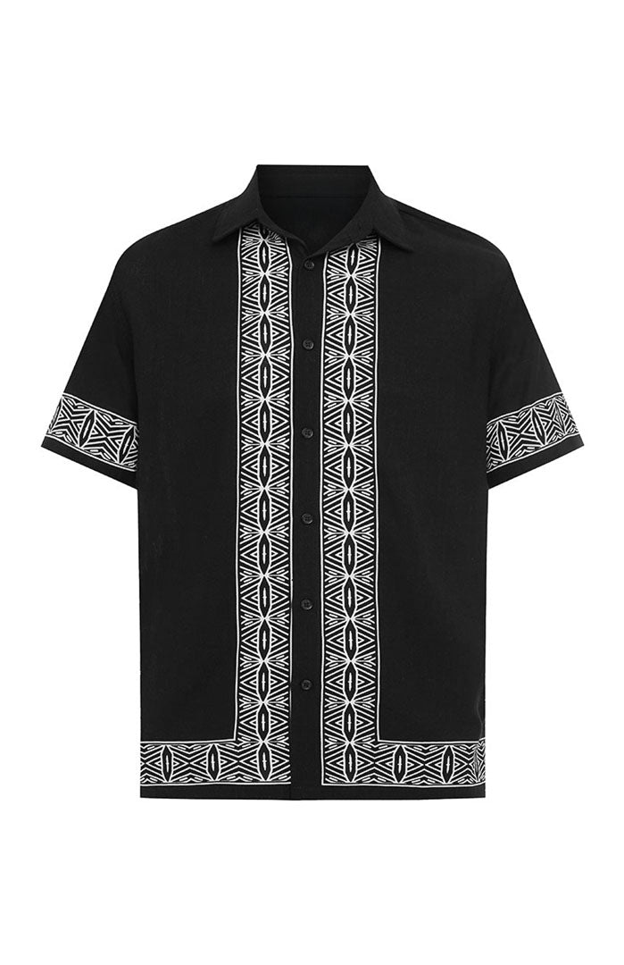 The Black Mosaic | Men’s Luxe Printed Resort Co-ord Set