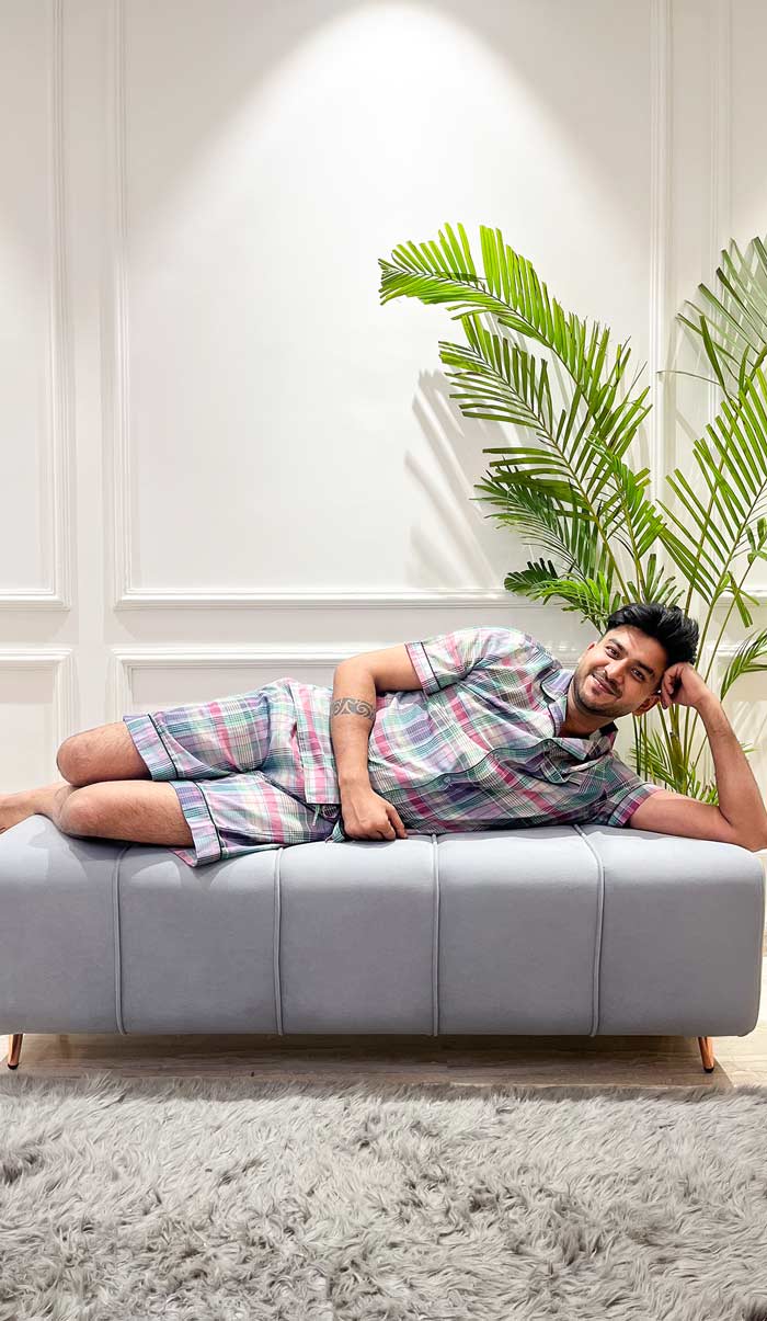 Luxeliv-mens-loungewear-Lavder-checks- chekered-co-ord-set Luxeliv-mens-loungewear-Lavder-checks--chekered-co-ord-set