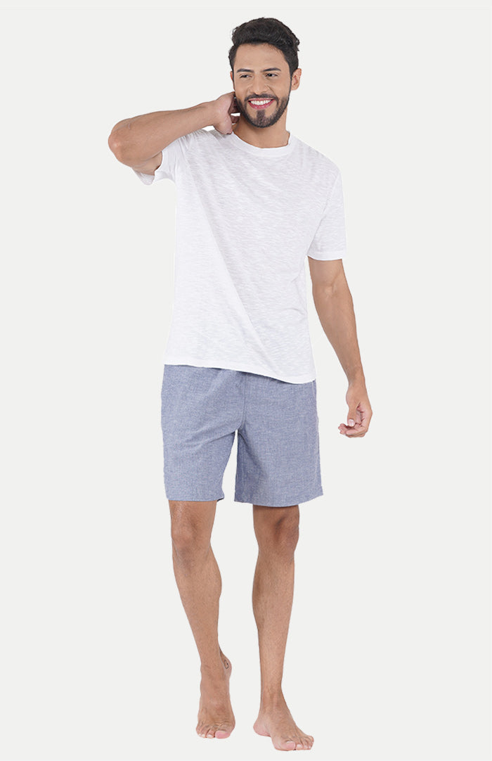 Luxeliv-mens-loungewear-white-tshirt---blue-shorts-loungewear-set