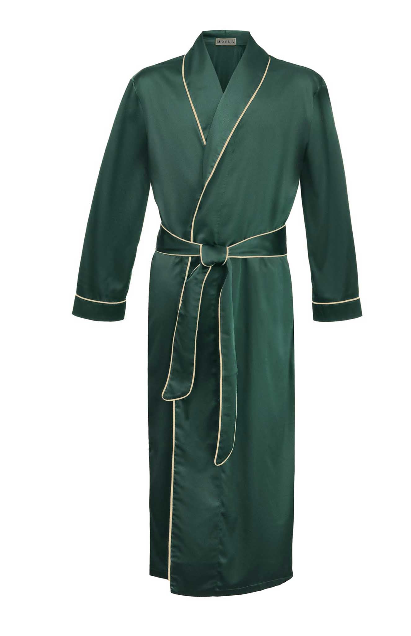 Emerald Tycoon | Green Satin Robe