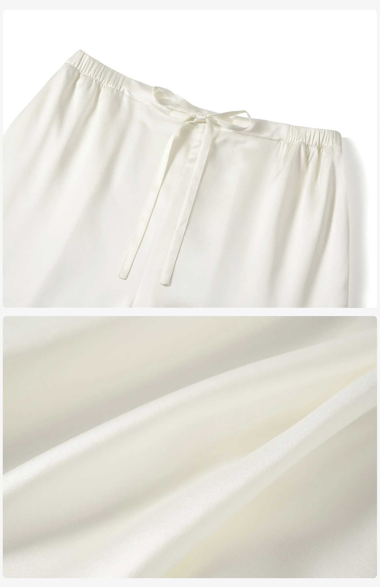 Arctic Chill | White Satin Set