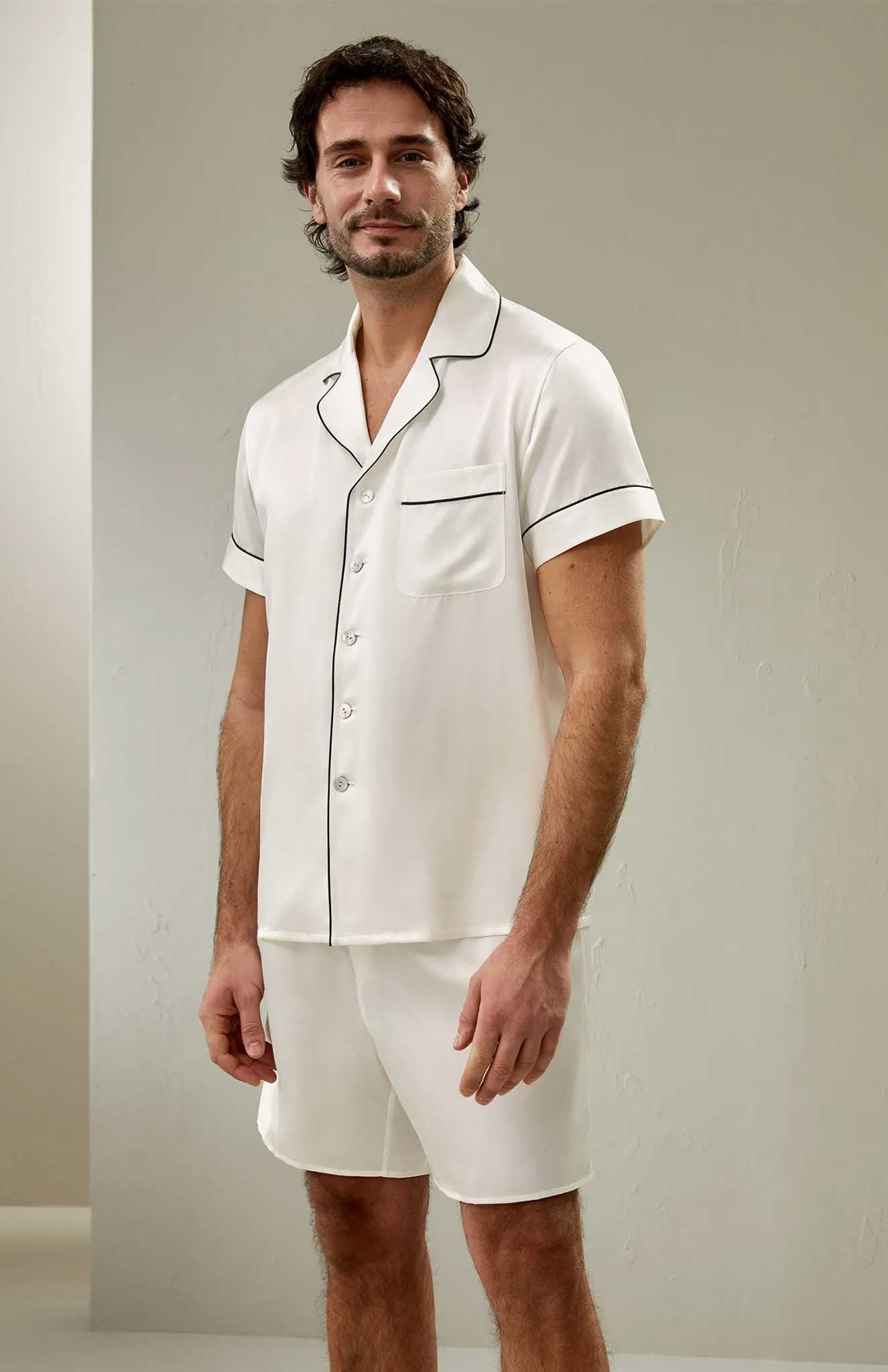 Arctic Aristocrat | White Satin Set