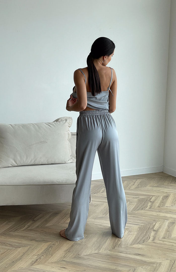 Fifty Shades of Grey | Luxury Blue Satin Co-ord Nightwear