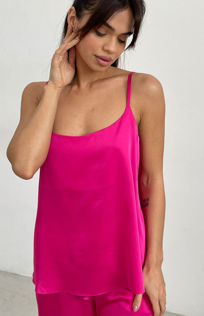 Barbie Pink | Pink Satin Loungewear Set