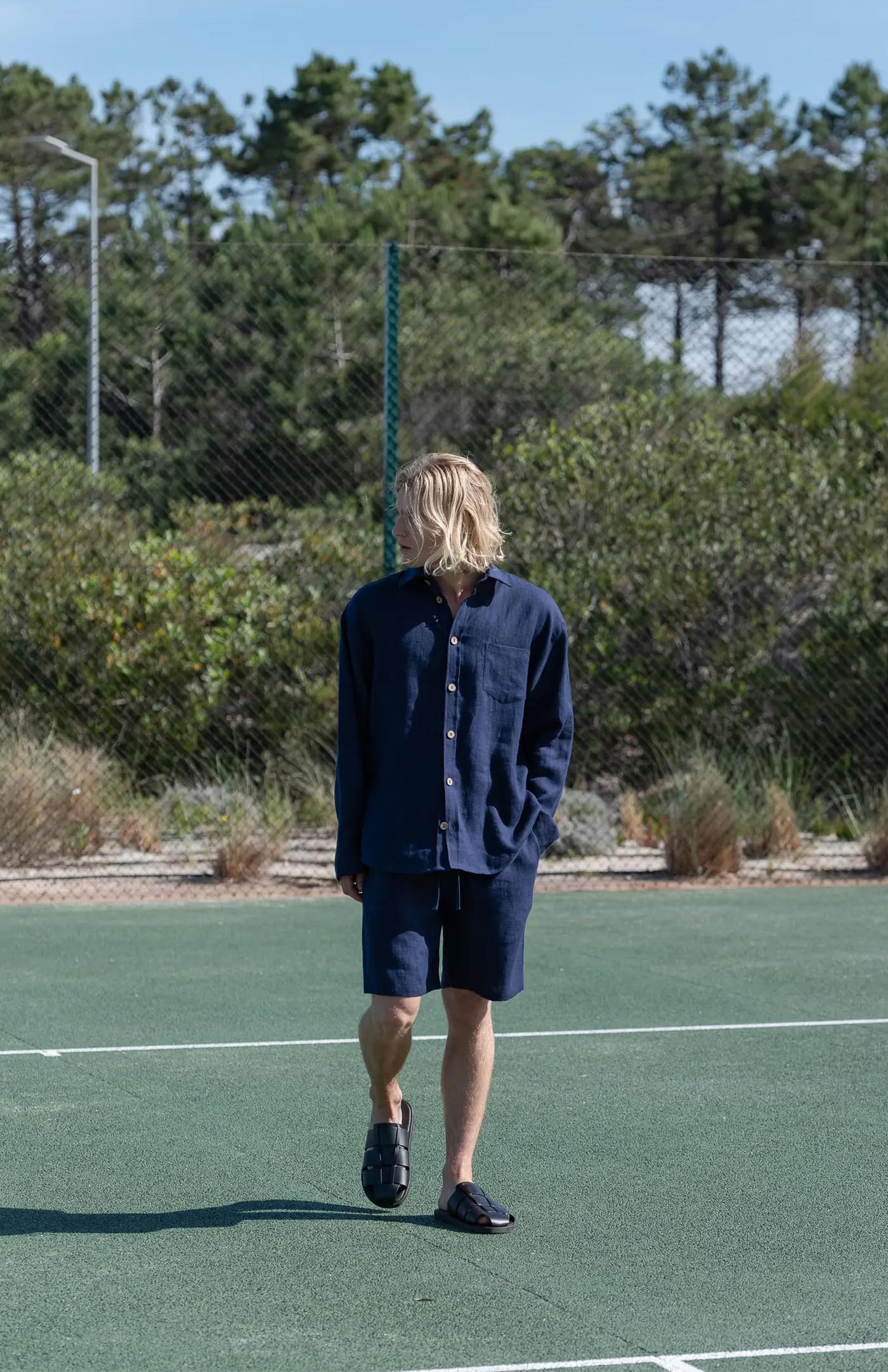 Blue Linen Co-ord Set