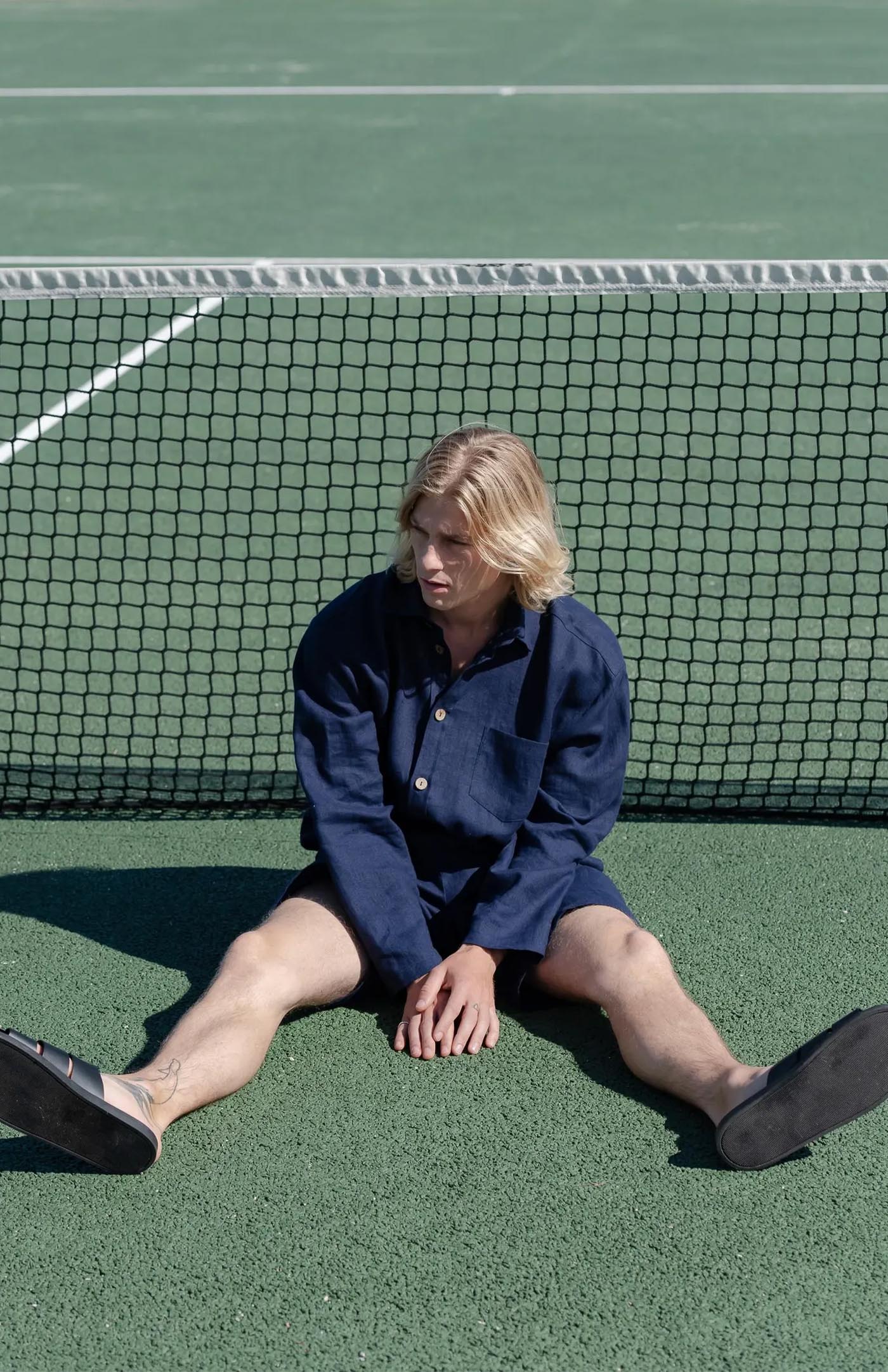 Blue Linen Co-ord Set