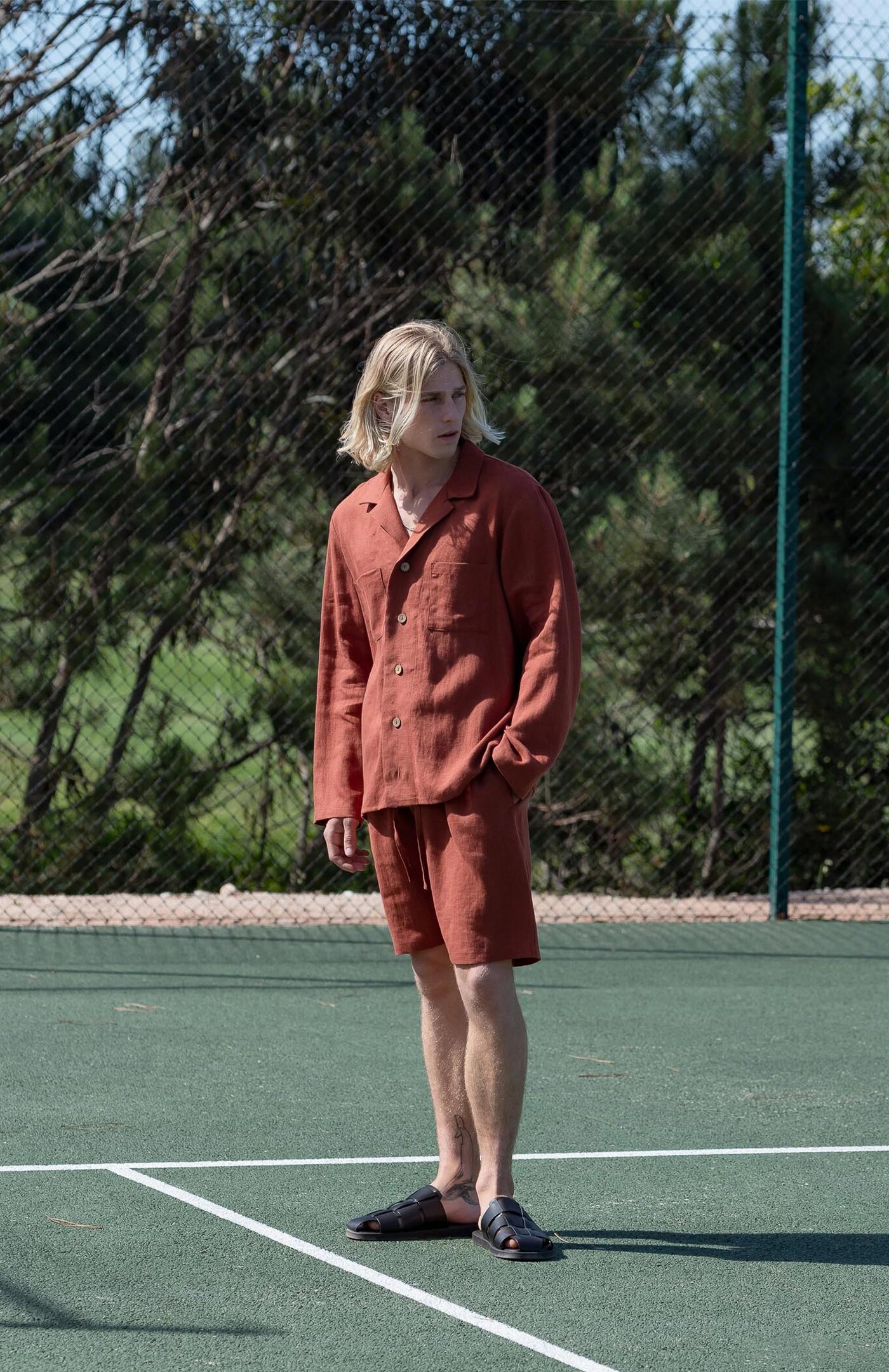 Orange Linen Co-ord Set