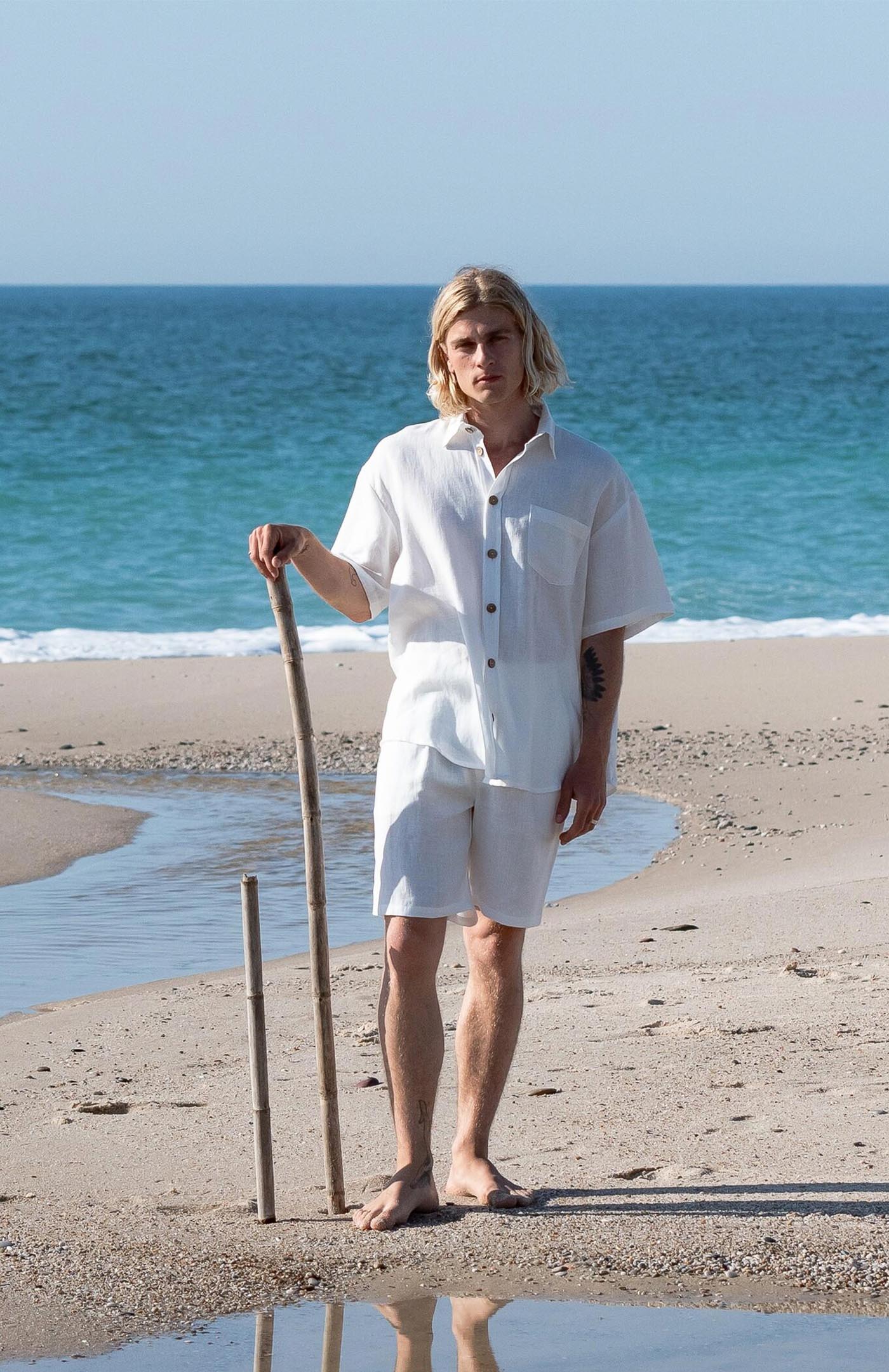 White Linen Co-ord Set