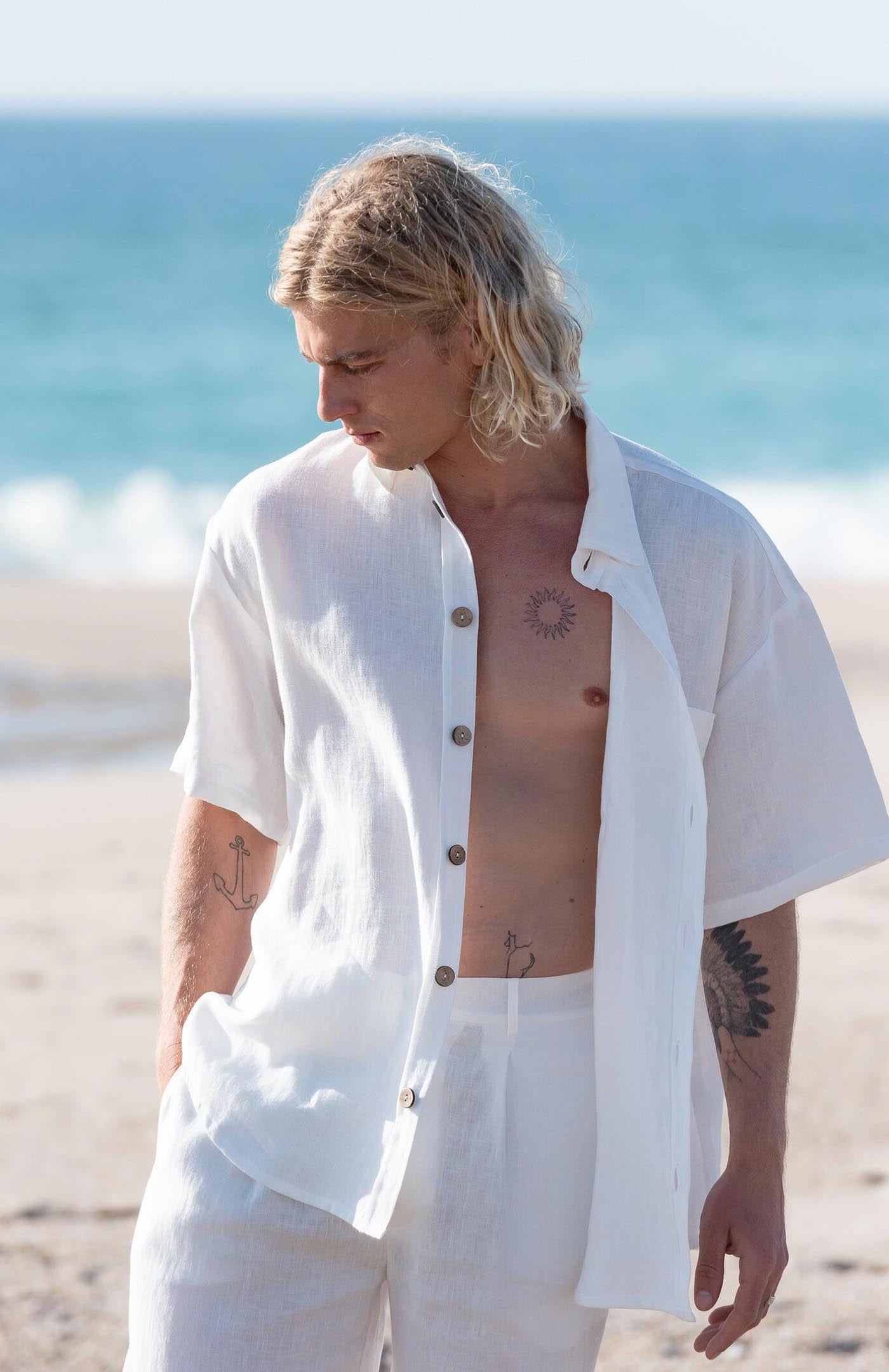 White Linen Co-ord Set