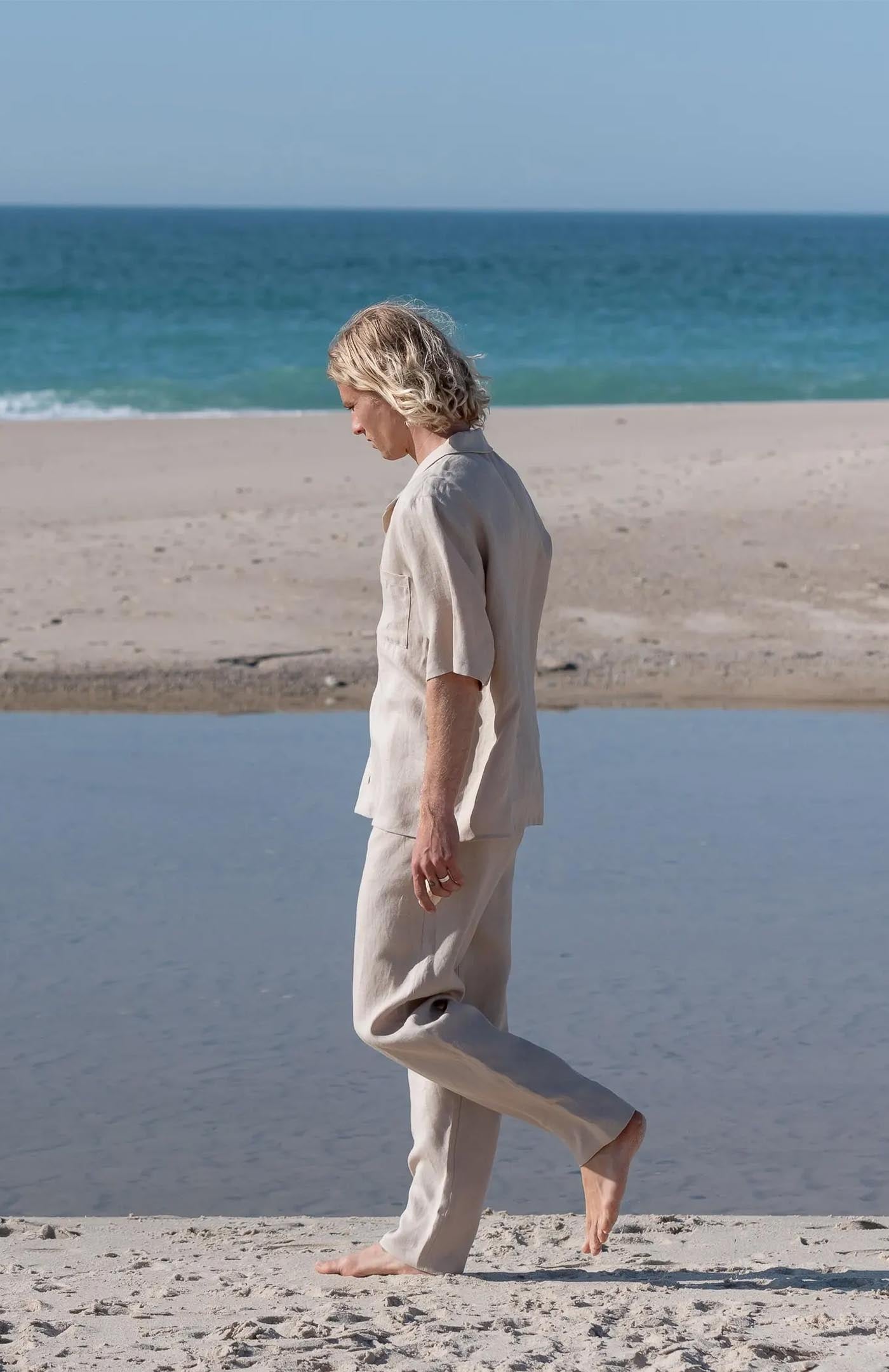 Beige Linen Co-ord Set