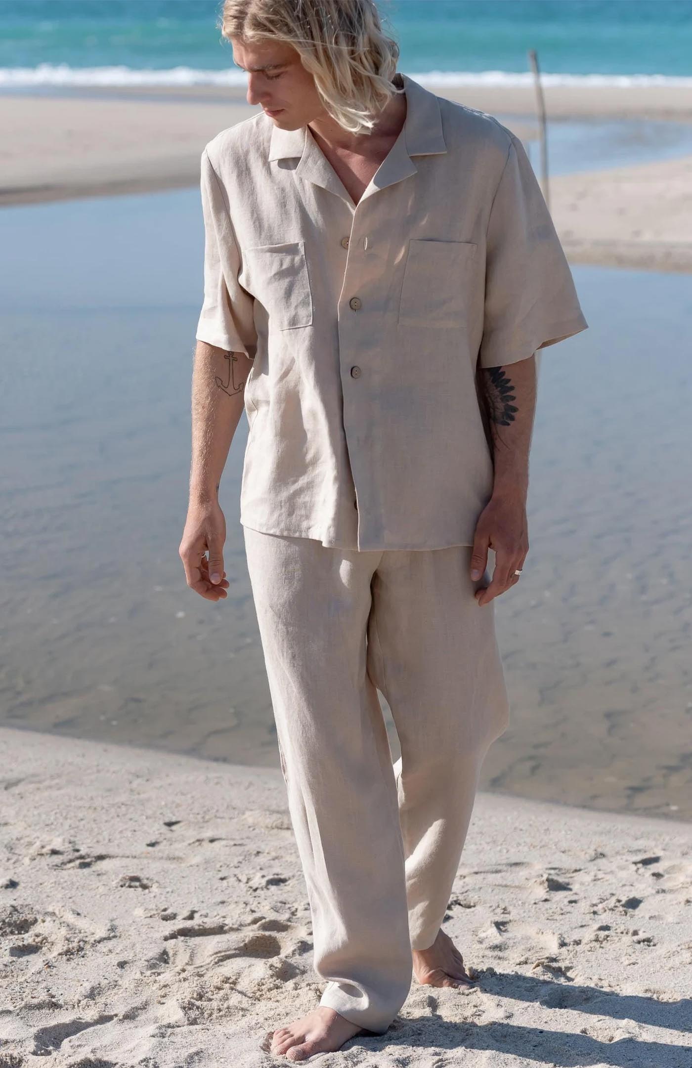 Beige Linen Co-ord Set