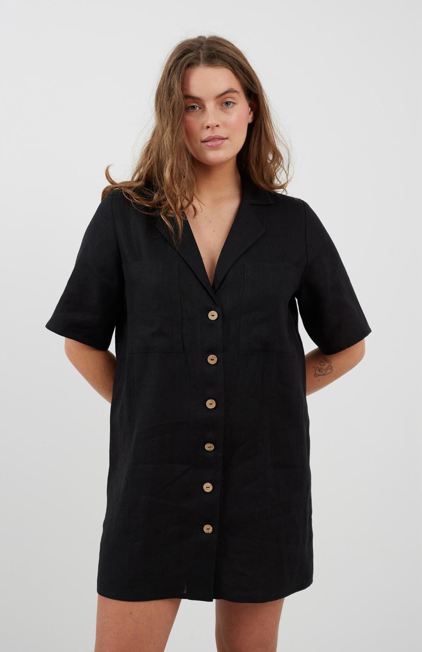 Summer Nights Dress Cotton Linen Blend