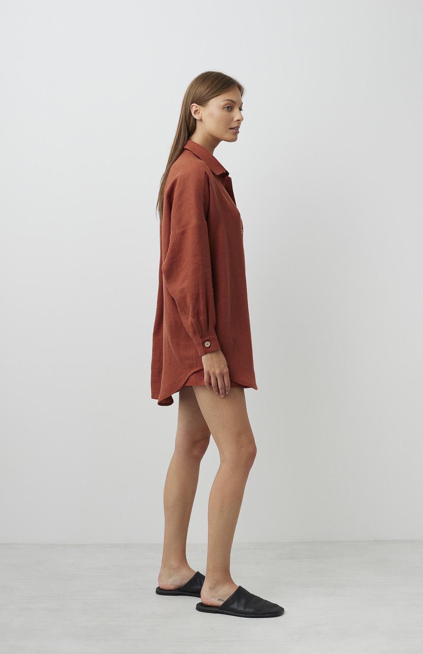 Terracotta Charm Co-ord Set | Cotton Linen Blend