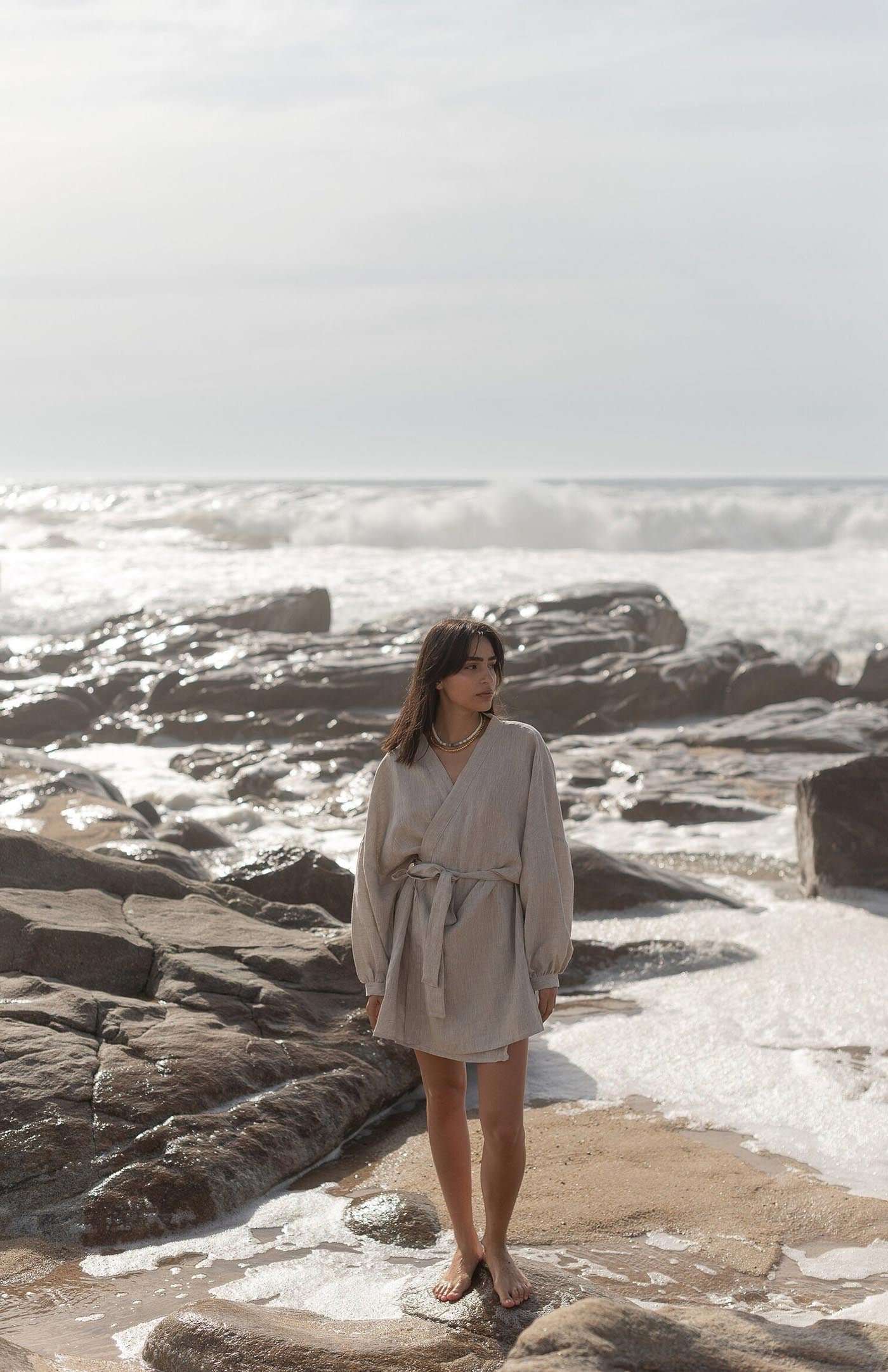 Coffee Contour Co-ord | Linen Blend