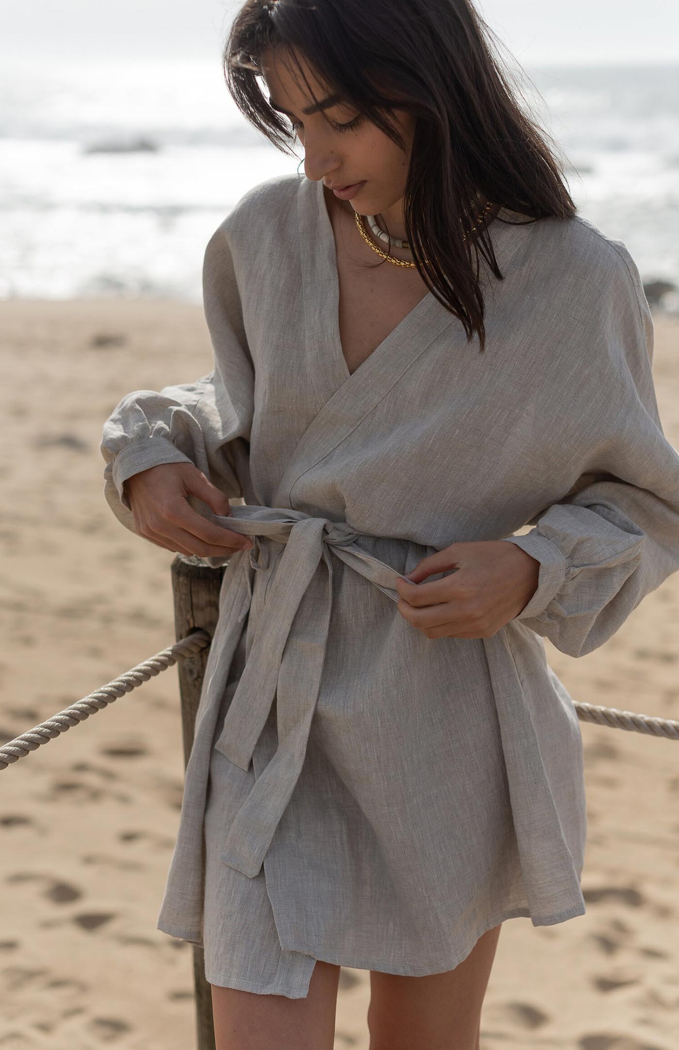 Coffee Contour Co-ord | Linen Blend