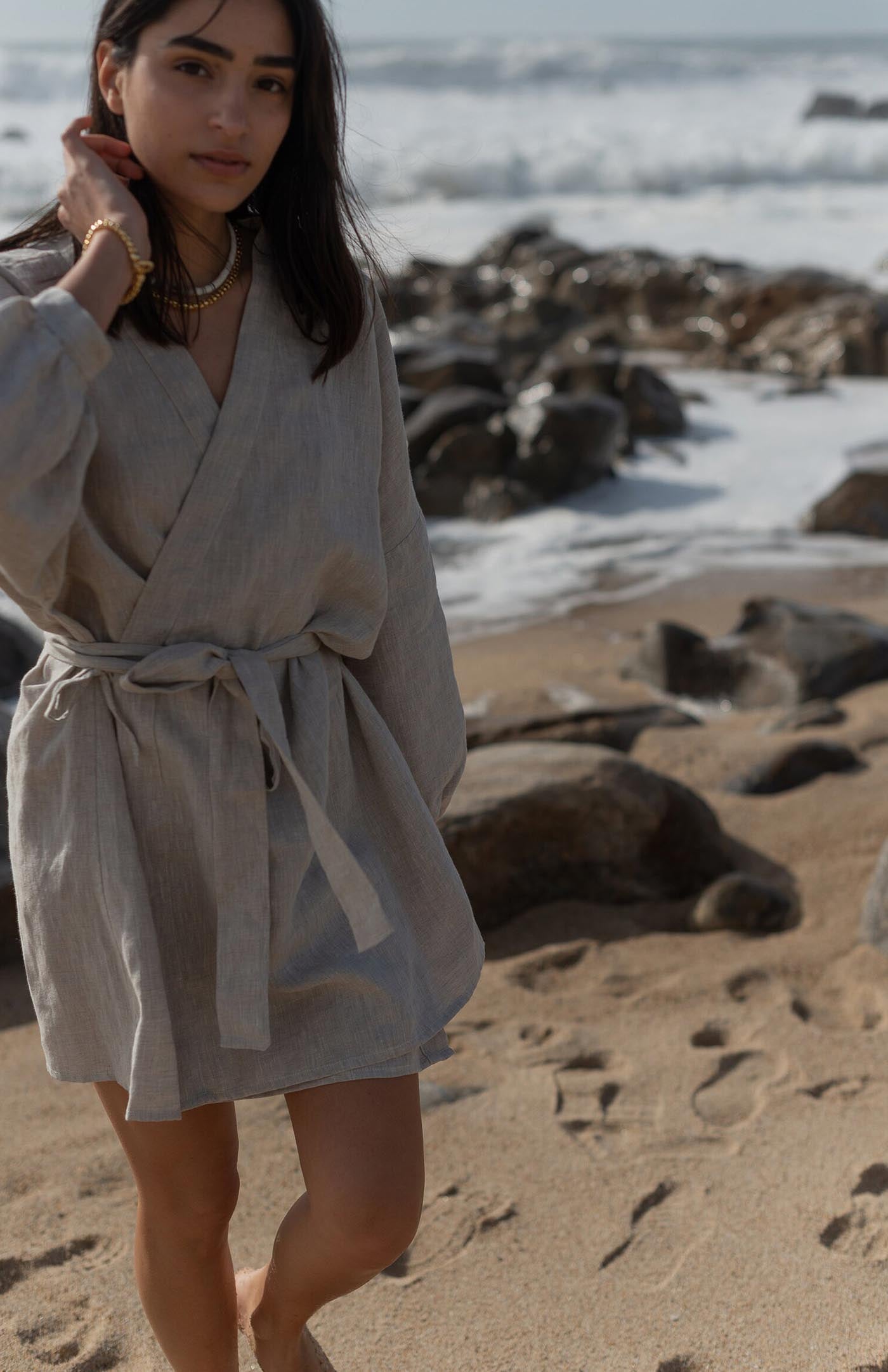 Coffee Contour Co-ord | Linen Blend