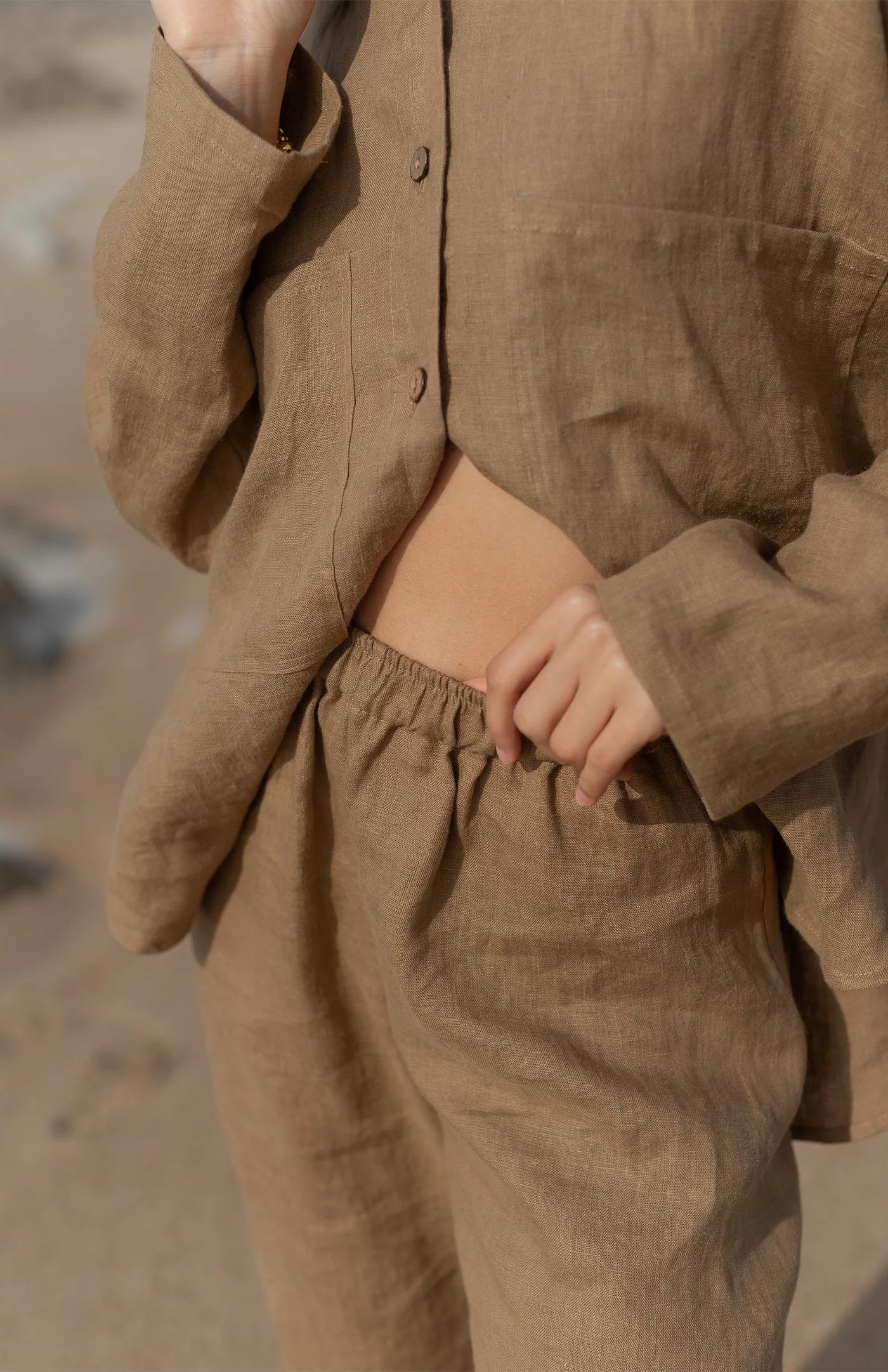 Mocha Frappe Co-ord | Linen Blend