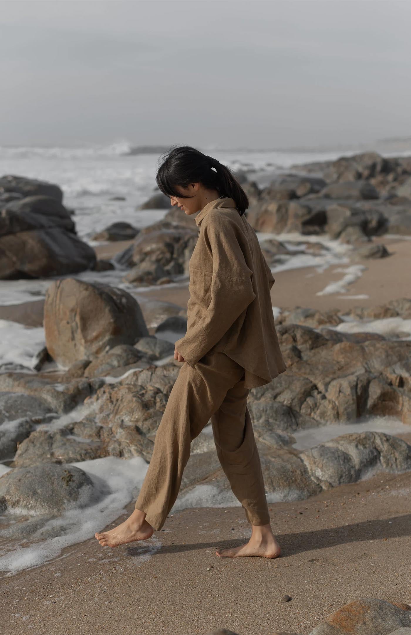 Mocha Frappe Co-ord | Linen Blend