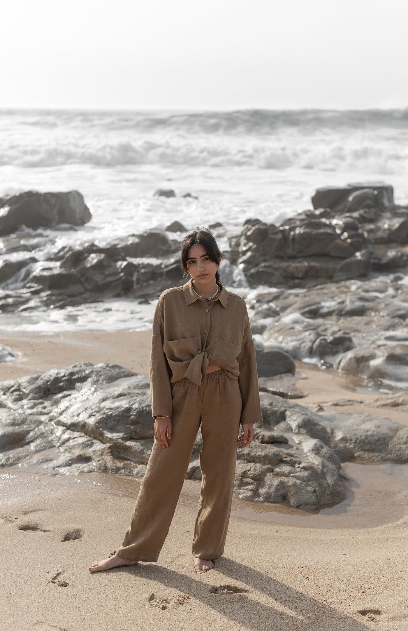 Mocha Frappe Co-ord | Linen Blend