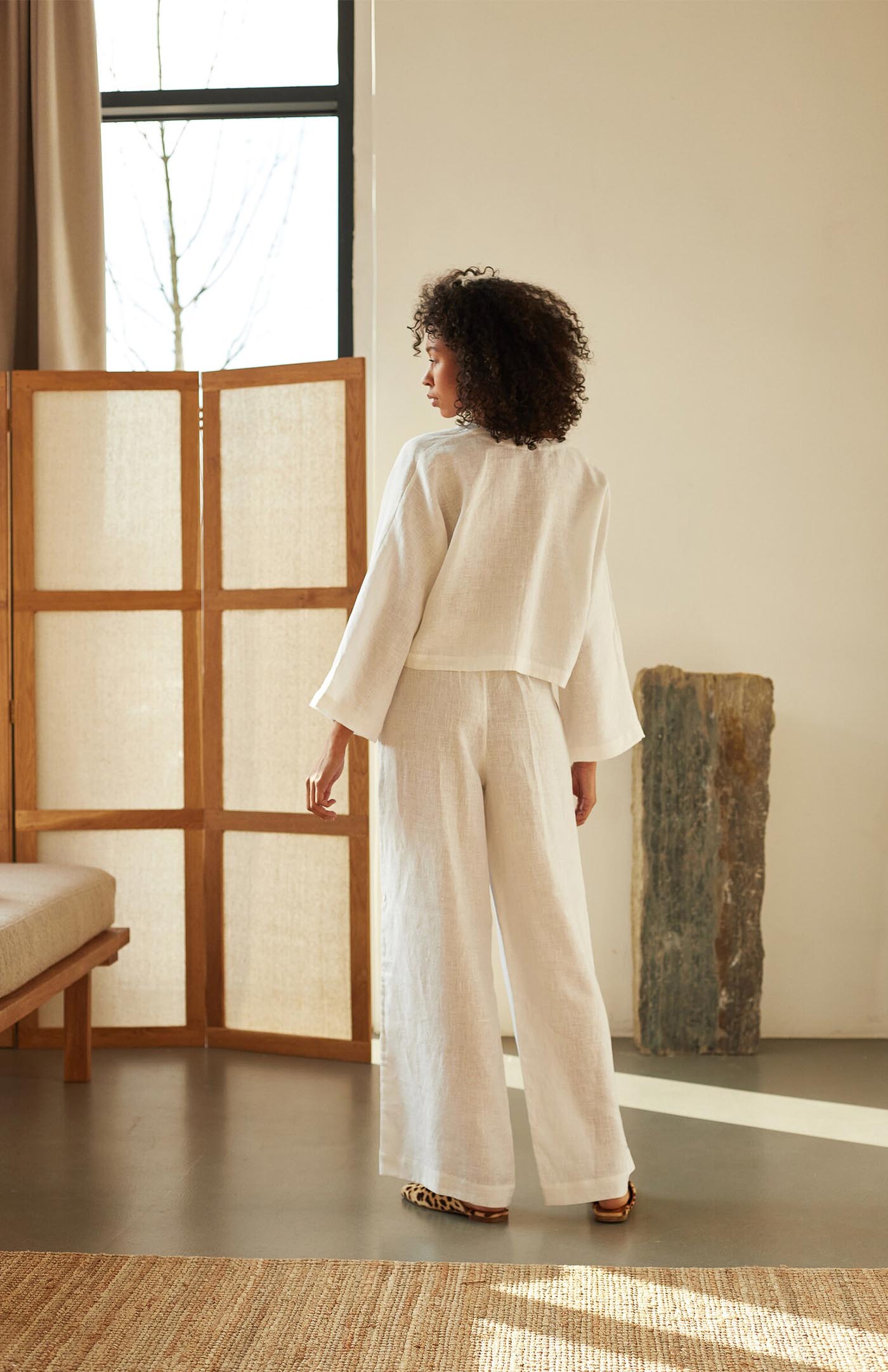 White Summer Co-ord | Linen Blend
