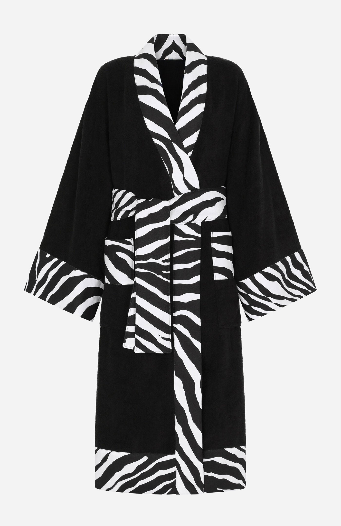 The Onyx Zebra| Printed Designer Robe